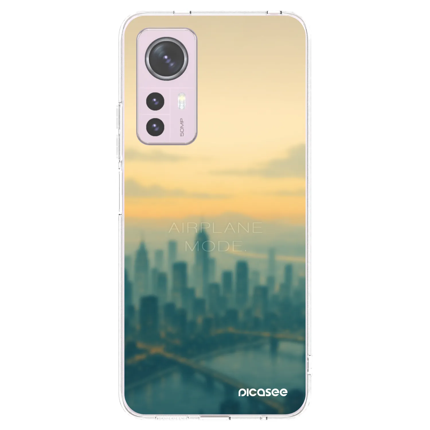 Picasee silikonowe przeźroczyste etui na Xiaomi 12 - Airplane mode