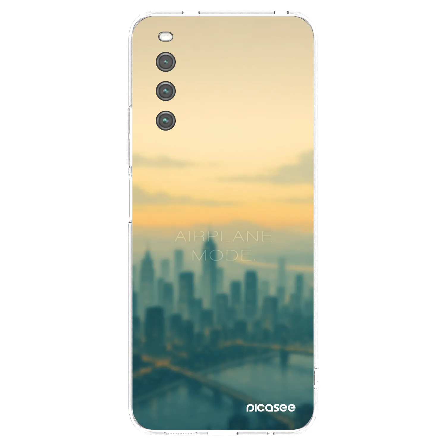 Picasee silikonowe przeźroczyste etui na Sony Xperia 10 IV 5G - Airplane mode