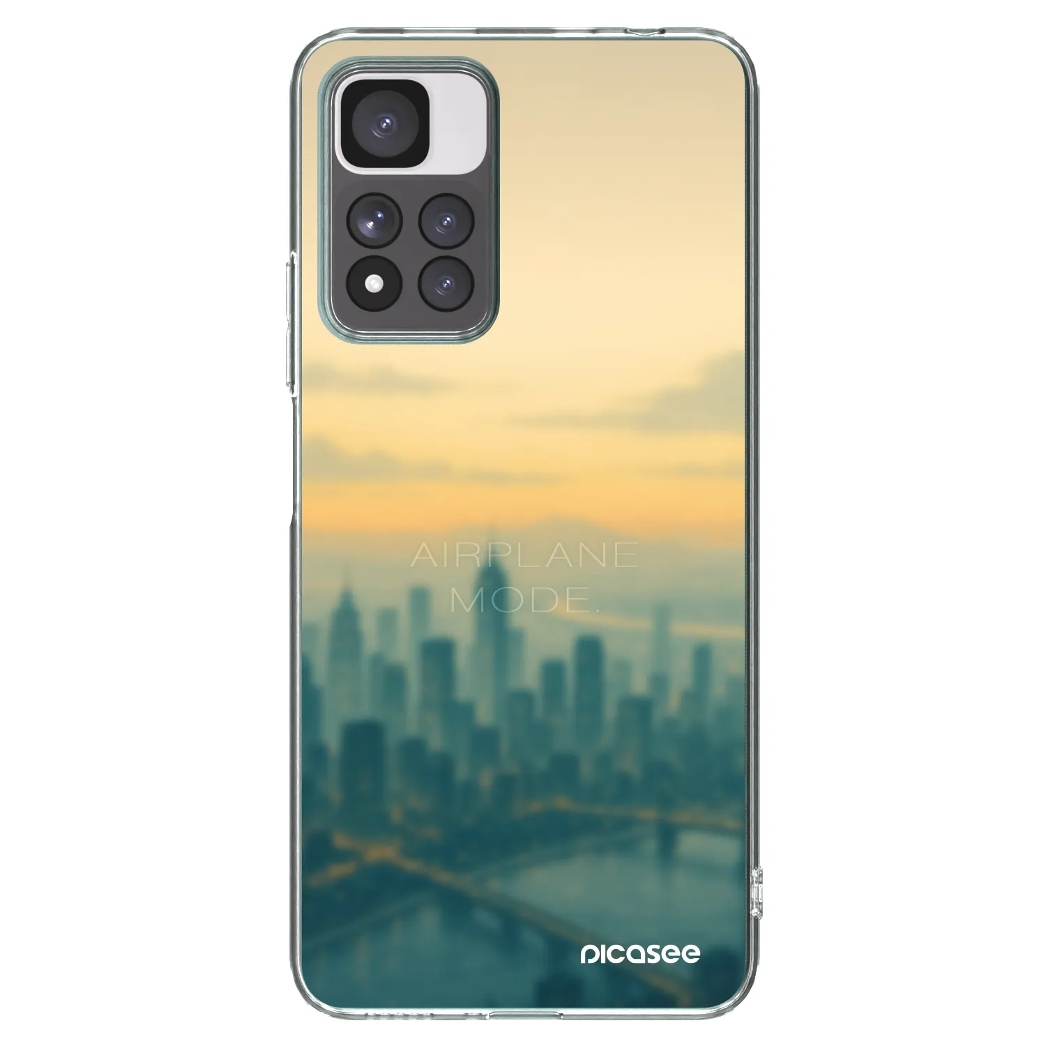Picasee silikonowe przeźroczyste etui na Xiaomi Redmi Note 11 Pro+ 5G - Airplane mode