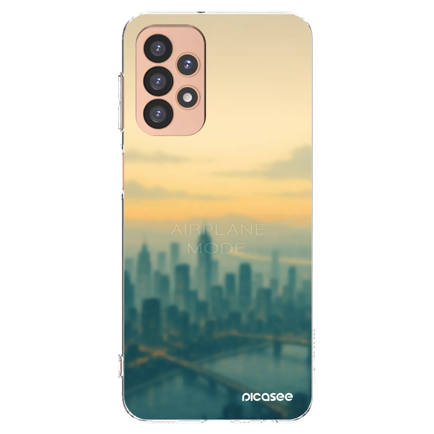 Picasee silikonowe przeźroczyste etui na Samsung Galaxy A23 A236B 5G - Airplane mode