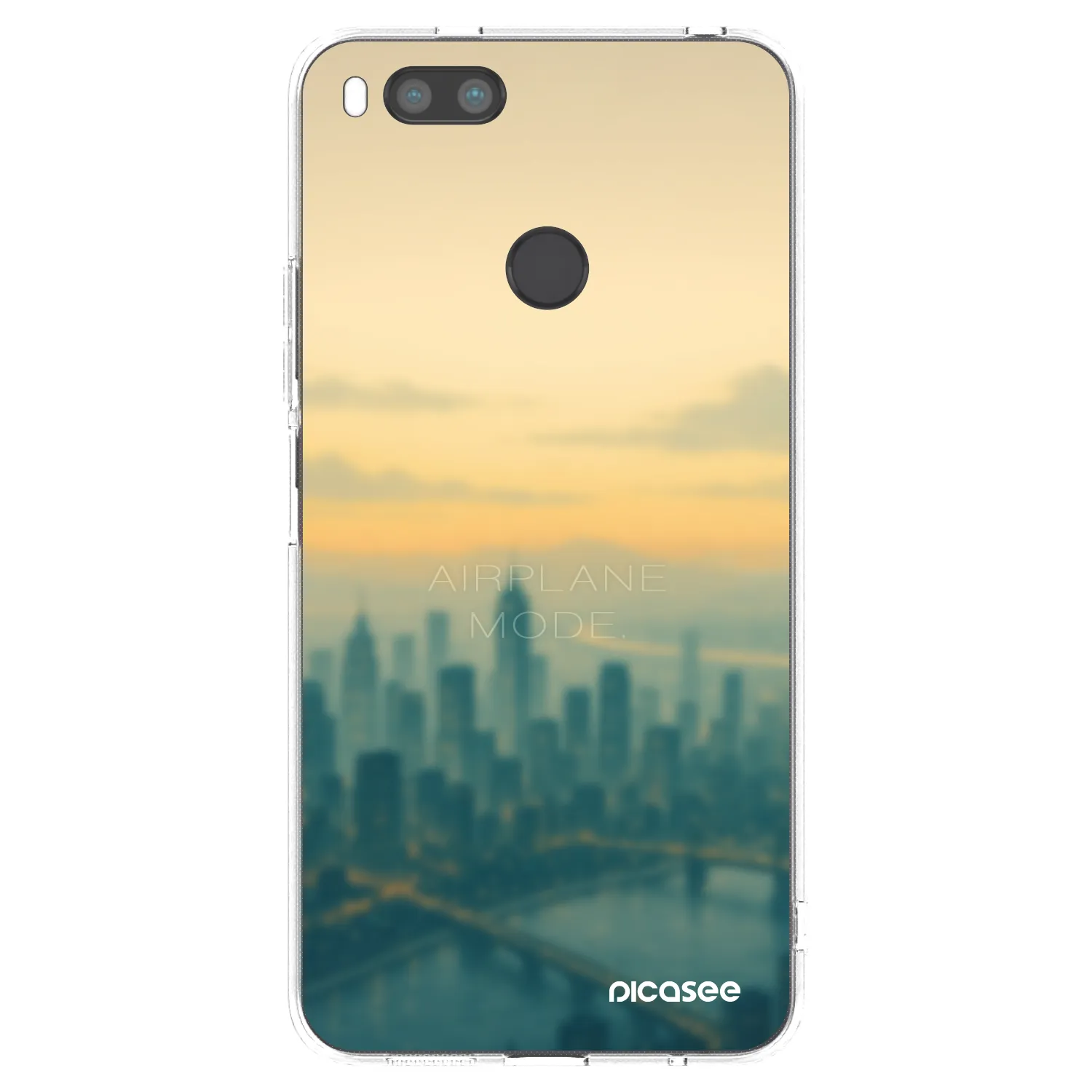 Picasee silikonowe przeźroczyste etui na Xiaomi Redmi A1 - Airplane mode