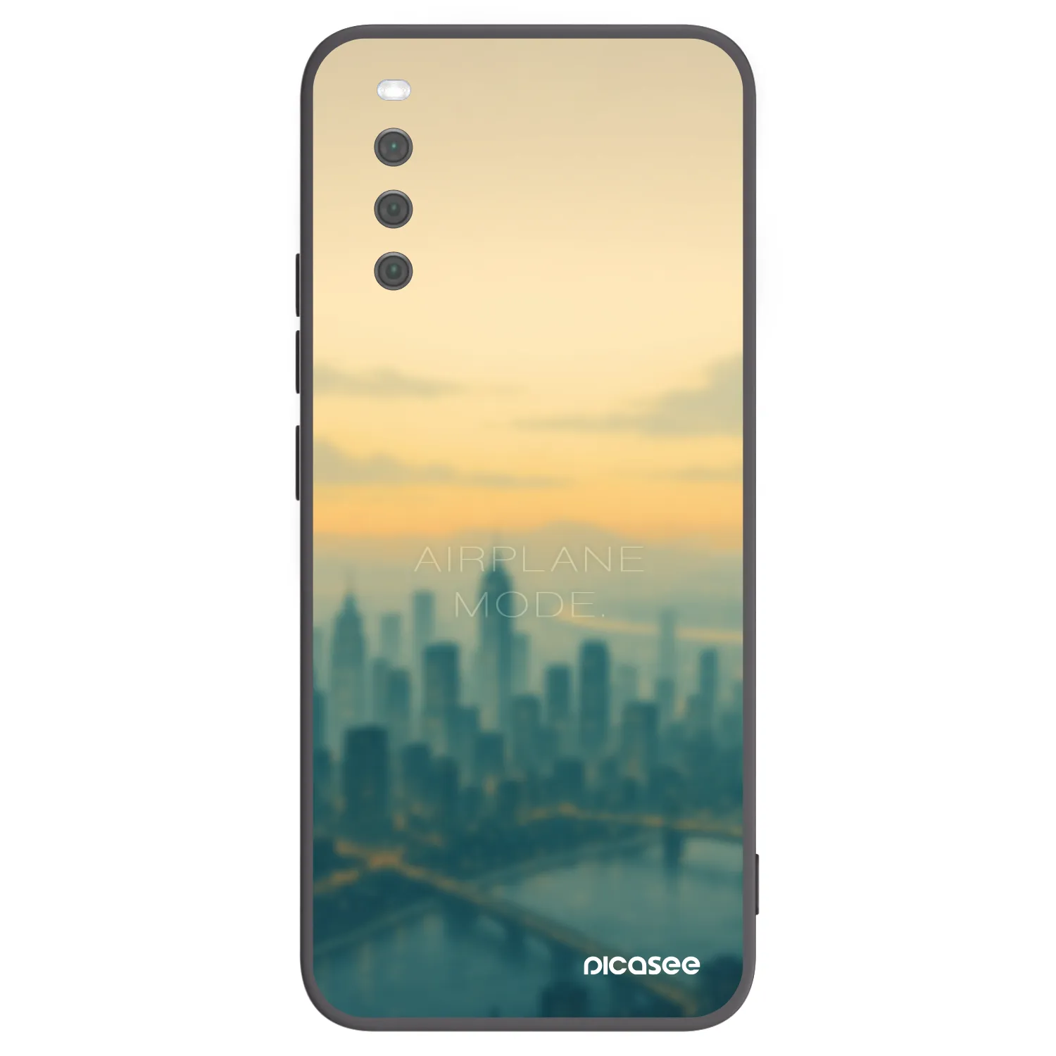 Picasee silikonowe czarne etui na Sony Xperia 10 III - Airplane mode