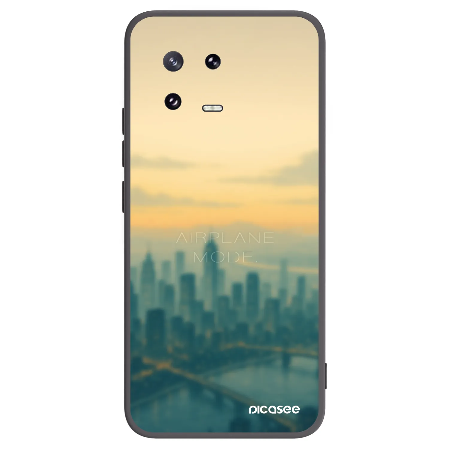 Picasee silikonowe czarne etui na Xiaomi 13 Pro - Airplane mode