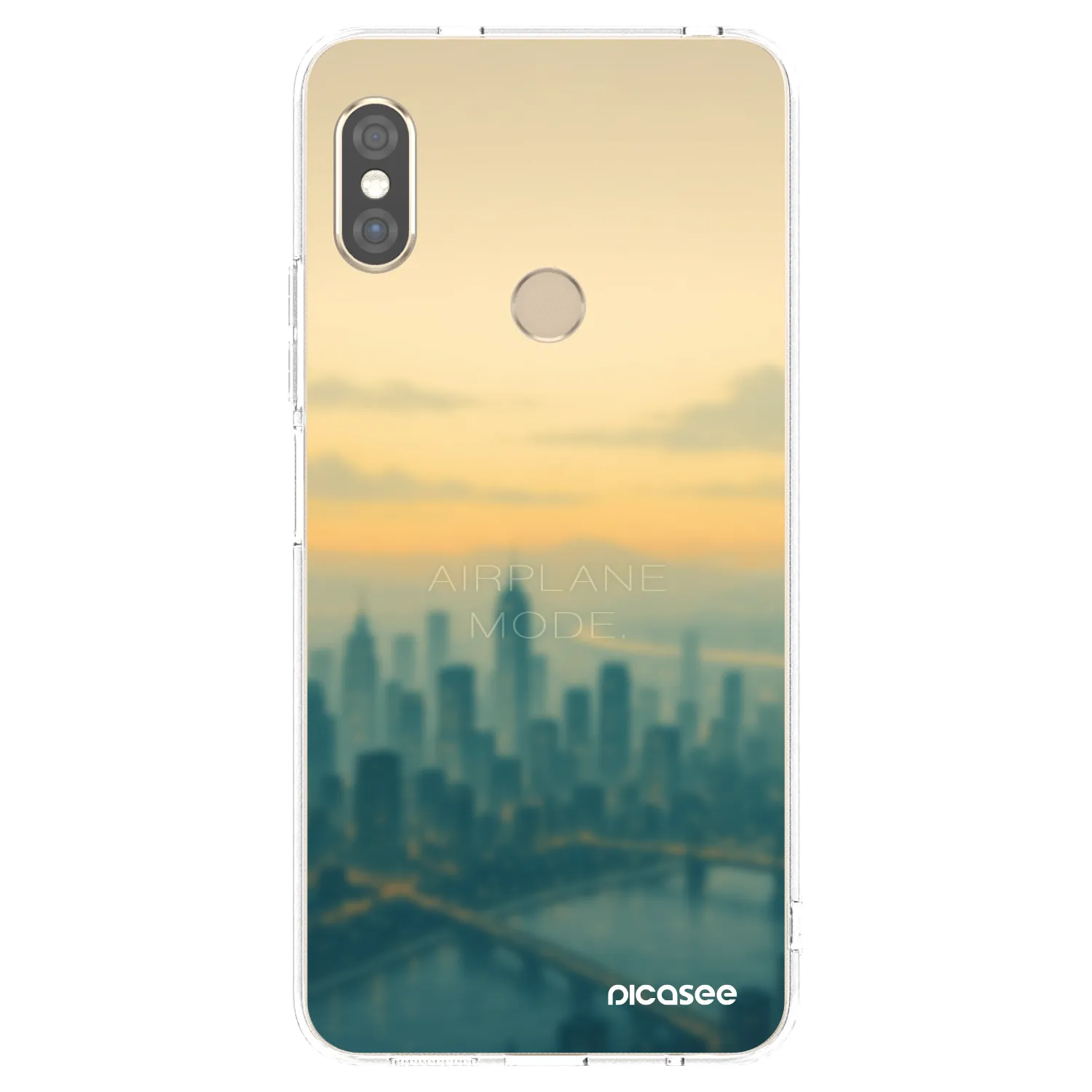Picasee silikonowe przeźroczyste etui na Xiaomi Redmi Note 5 Global - Airplane mode