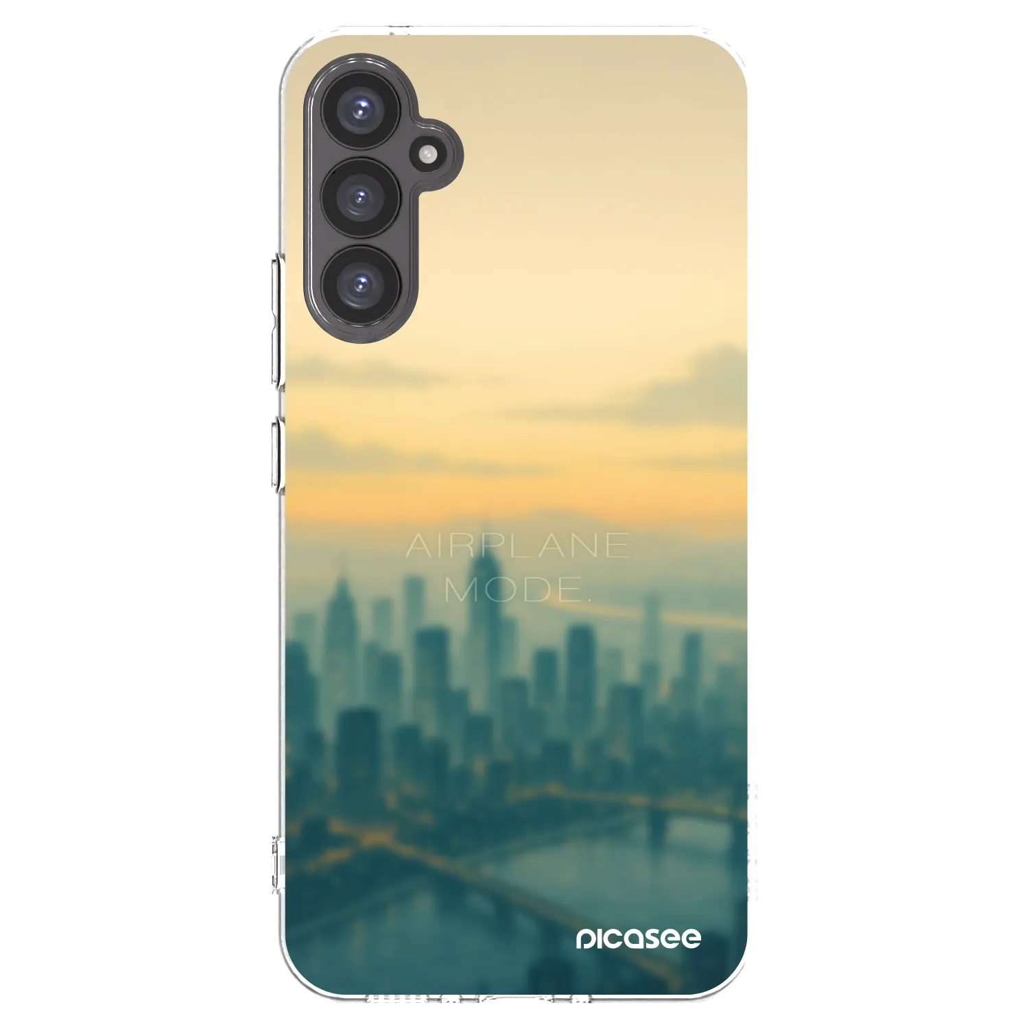 Picasee silikonowe przeźroczyste etui na Samsung Galaxy A34 5G A346B - Airplane mode