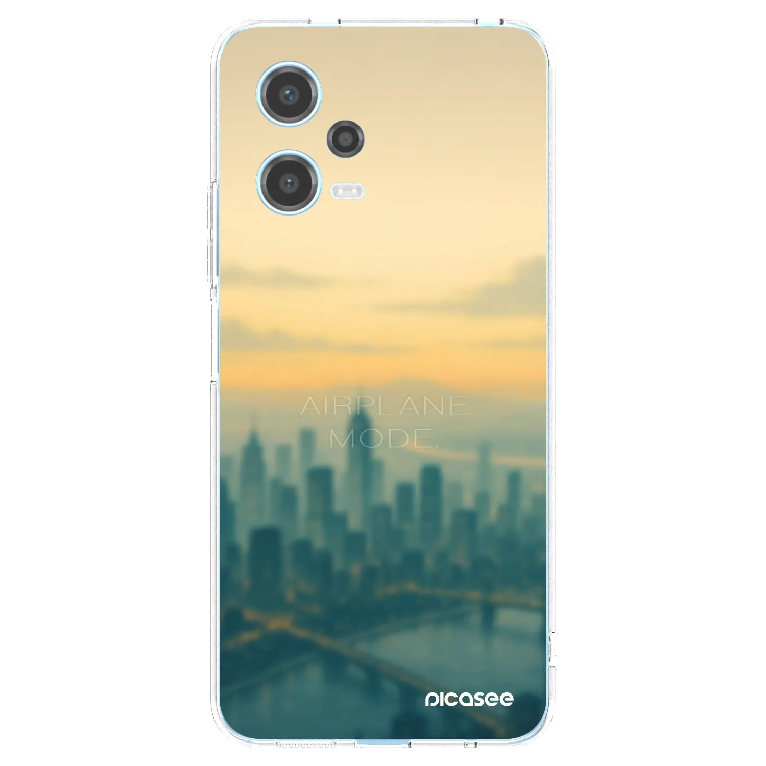 Picasee silikonowe przeźroczyste etui na Xiaomi Redmi Note 12 5G - Airplane mode