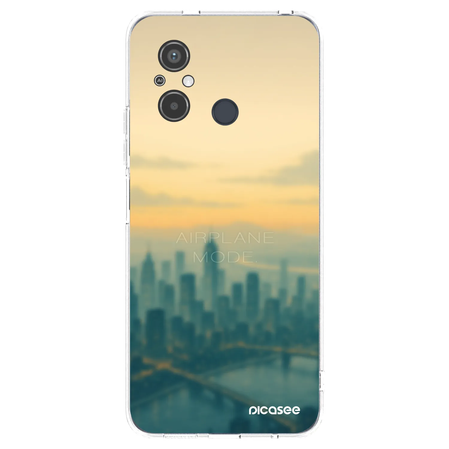 Picasee silikonowe przeźroczyste etui na Xiaomi Redmi 12C - Airplane mode