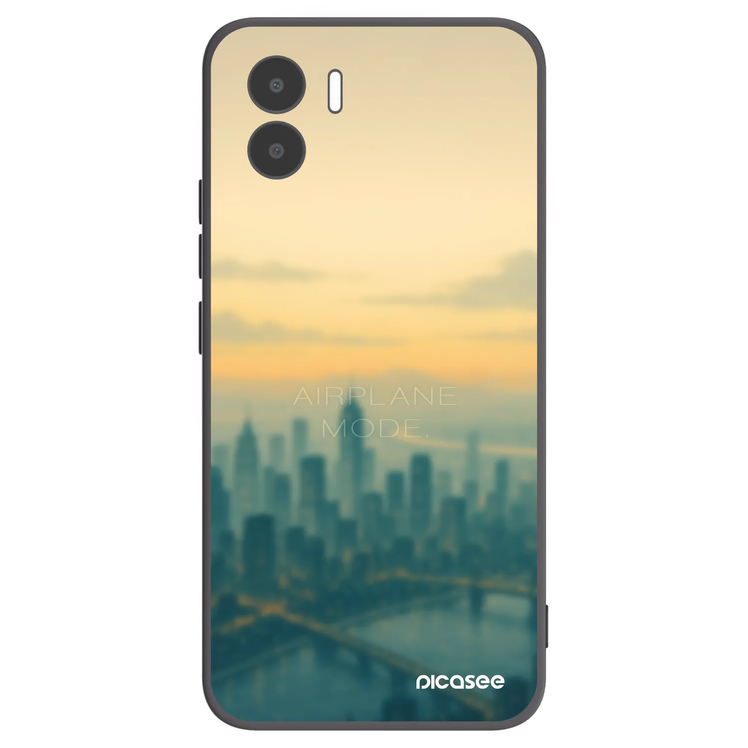 Picasee silikonowe czarne etui na Xiaomi Redmi A2 - Airplane mode