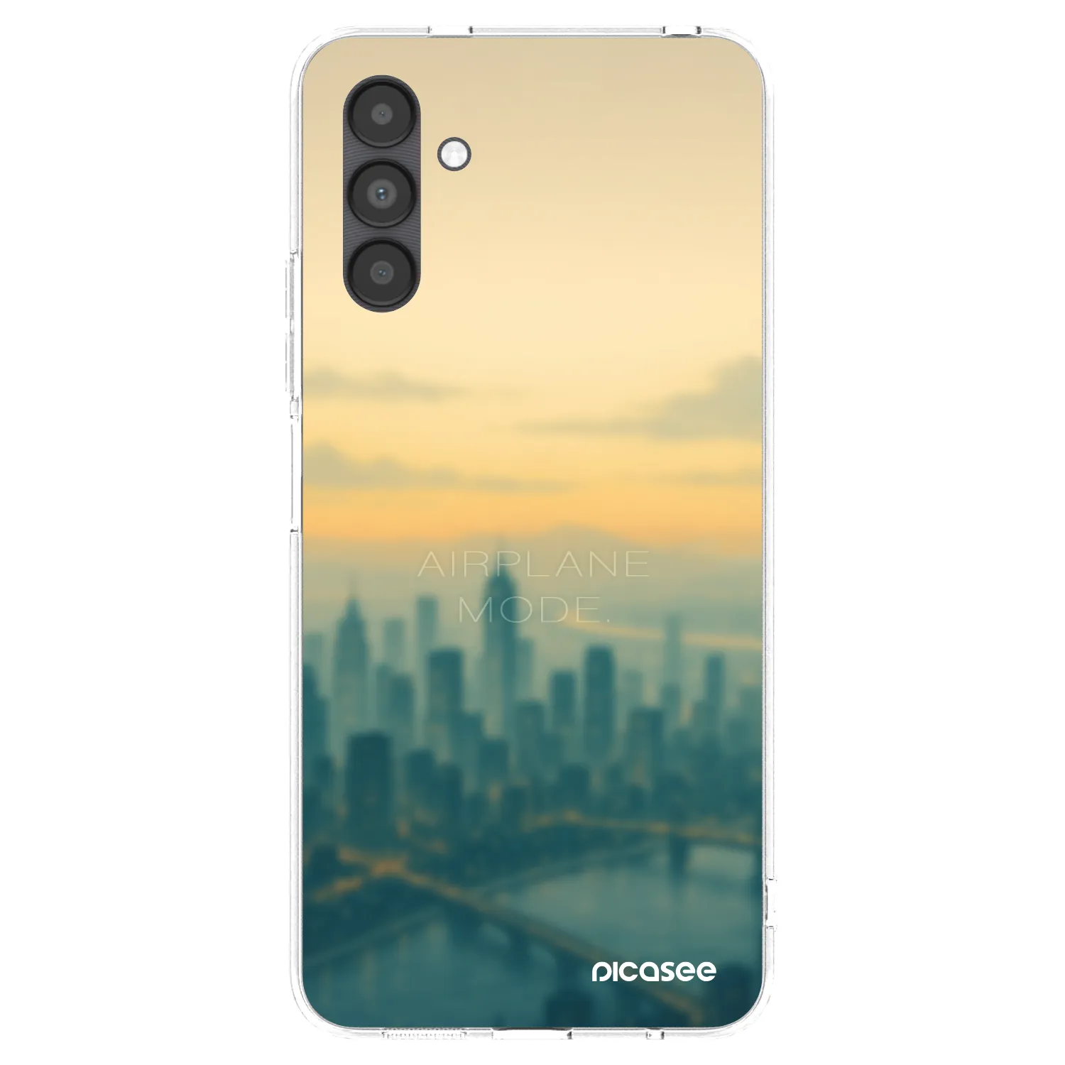 Picasee silikonowe przeźroczyste etui na Samsung Galaxy A04s A047F - Airplane mode