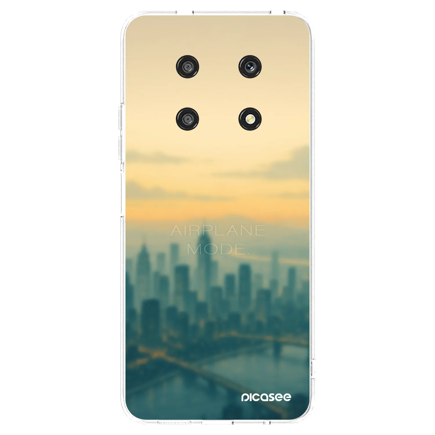 Picasee silikonowe przeźroczyste etui na Honor Magic4 Lite 5G - Airplane mode