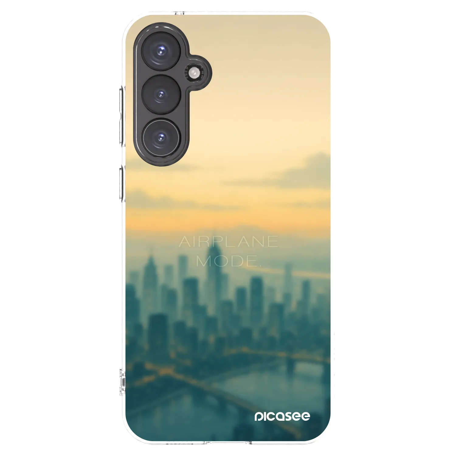 Picasee silikonowe przeźroczyste etui na Samsung Galaxy S23 FE S711B - Airplane mode
