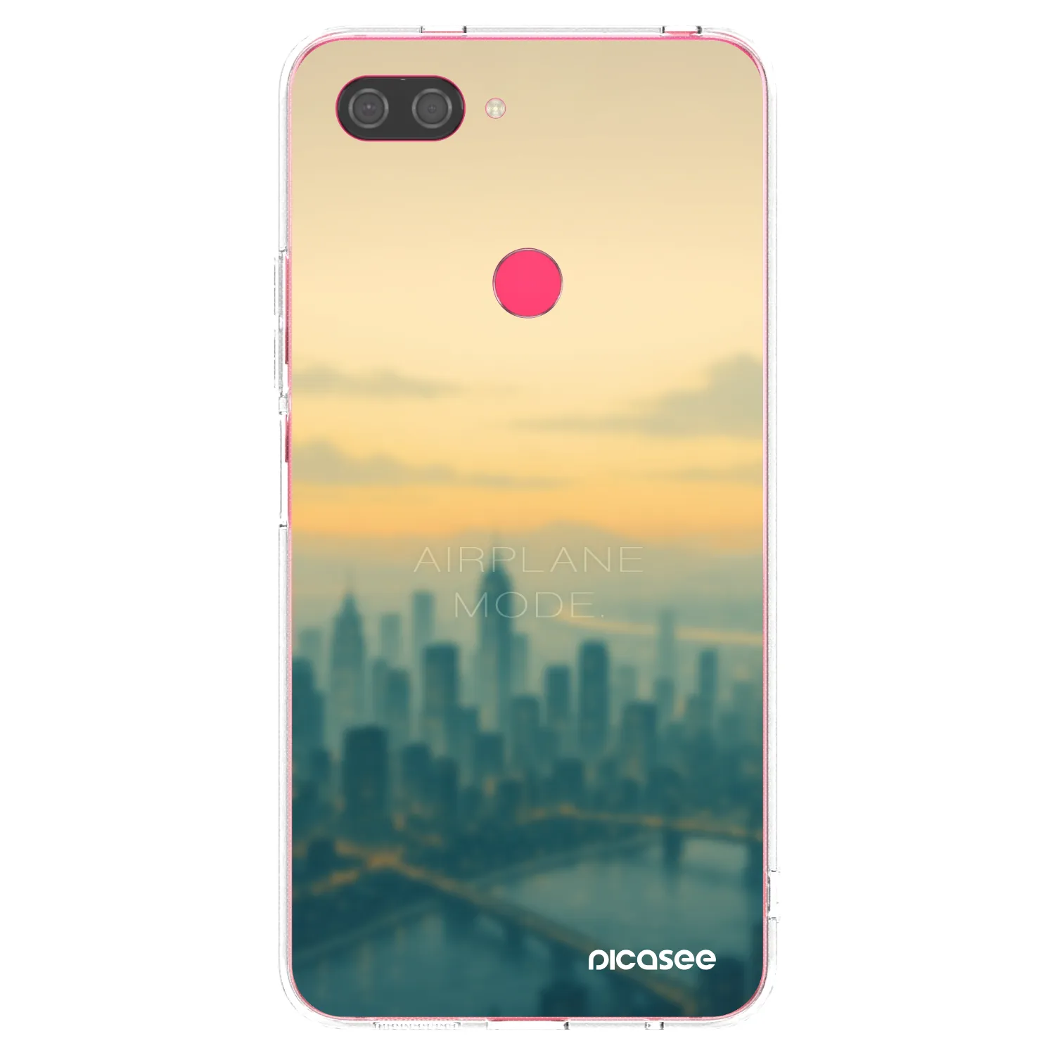 Picasee silikonowe przeźroczyste etui na Xiaomi Mi 8 Lite - Airplane mode