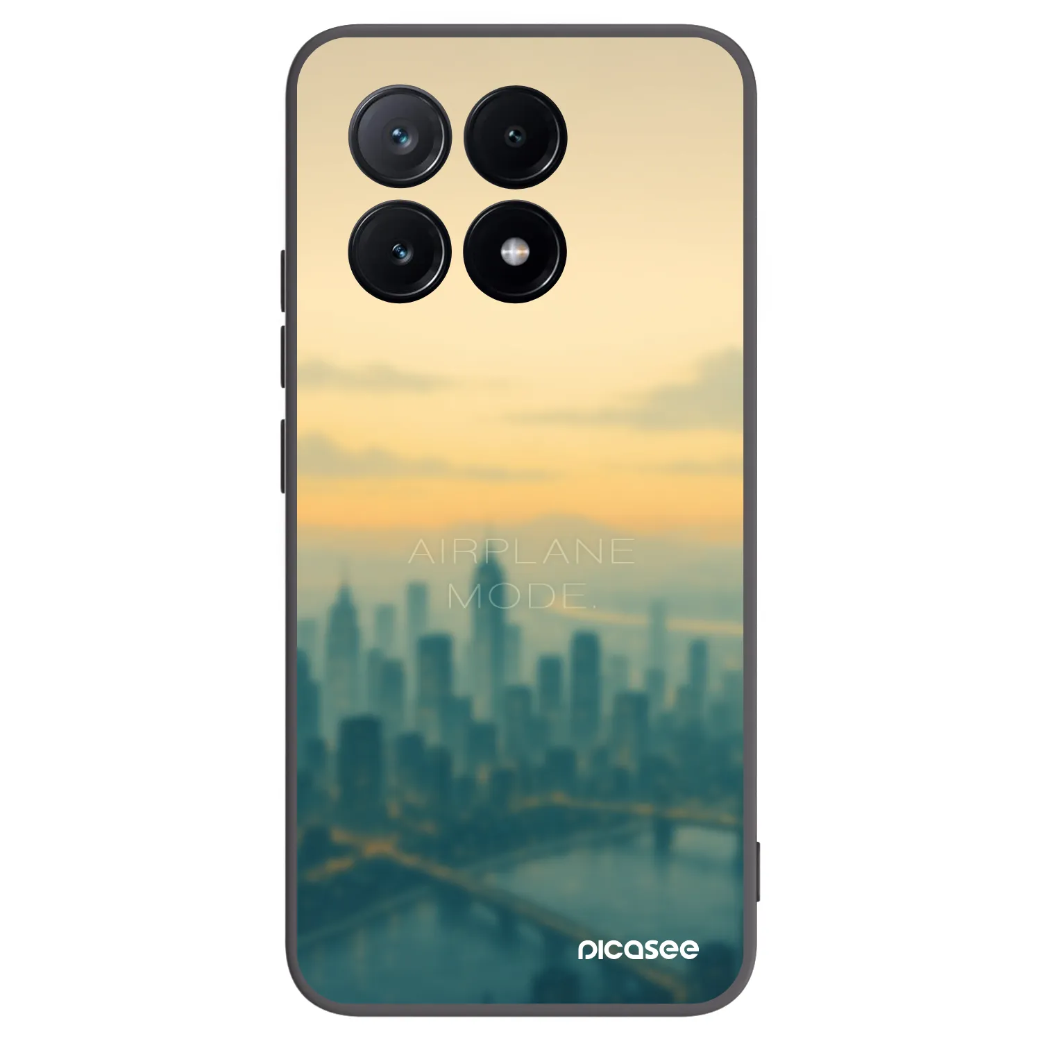 Picasee silikonowe czarne etui na Xiaomi Poco X6 Pro - Airplane mode
