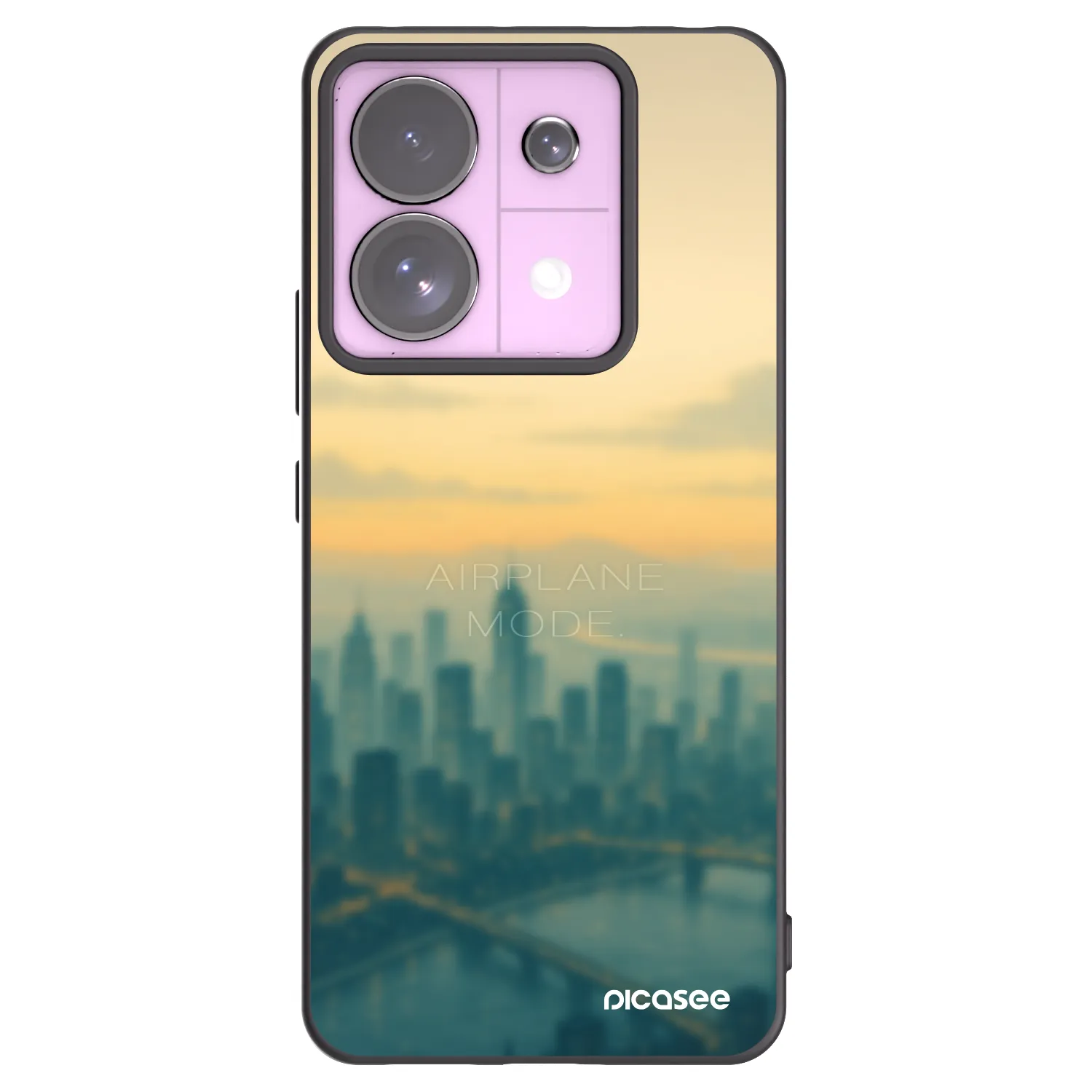 Picasee silikonowe czarne etui na Xiaomi Redmi Note 13 Pro 5G - Airplane mode