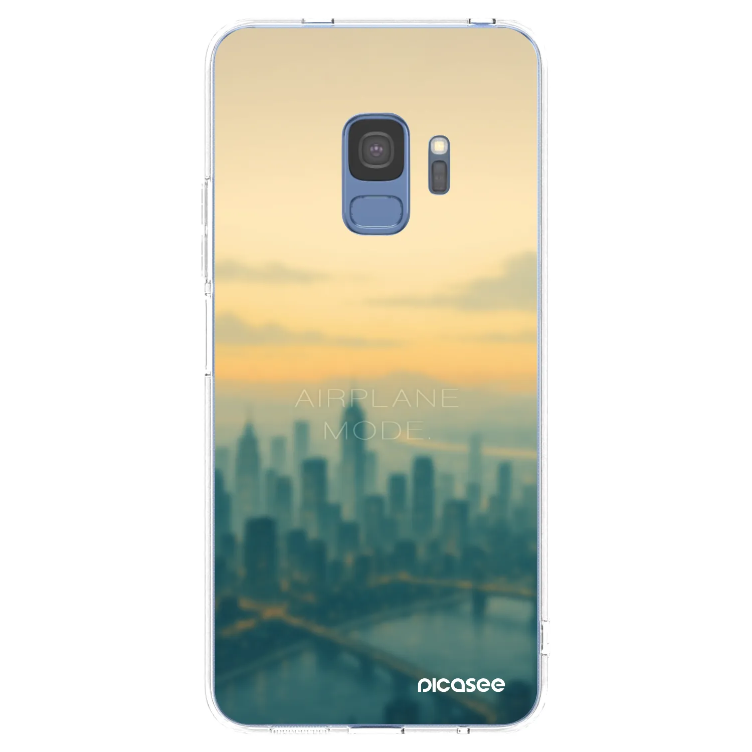 Picasee silikonowe przeźroczyste etui na Samsung Galaxy S9 G960F - Airplane mode
