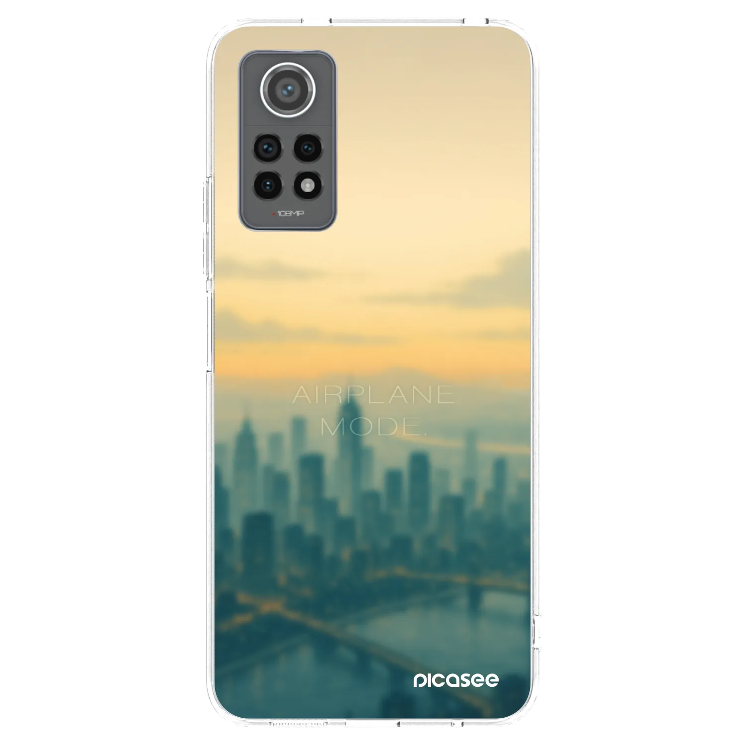 Picasee silikonowe przeźroczyste etui na Xiaomi Redmi Note 12 Pro 4G - Airplane mode