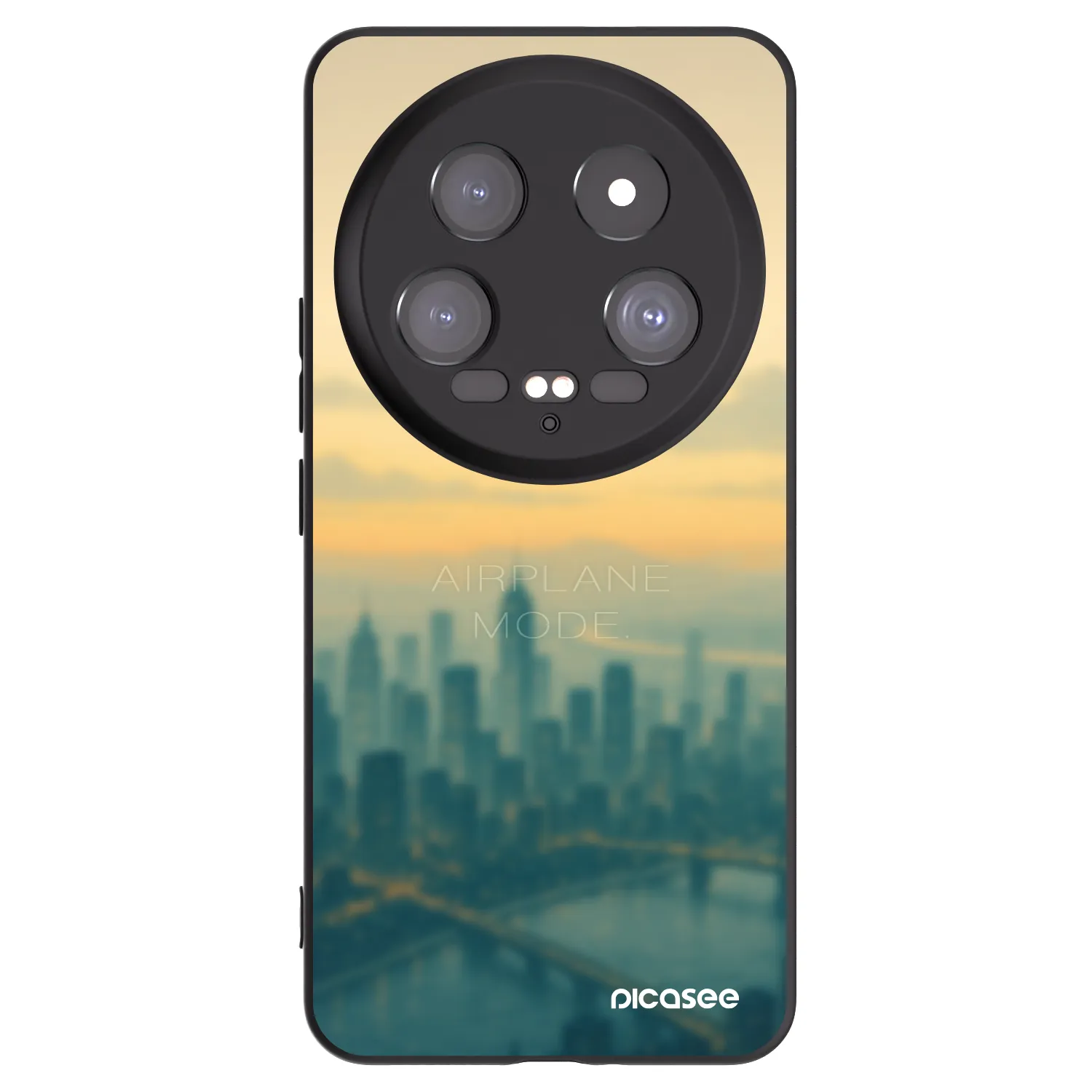 Picasee silikonowe czarne etui na Xiaomi 14 Ultra - Airplane mode