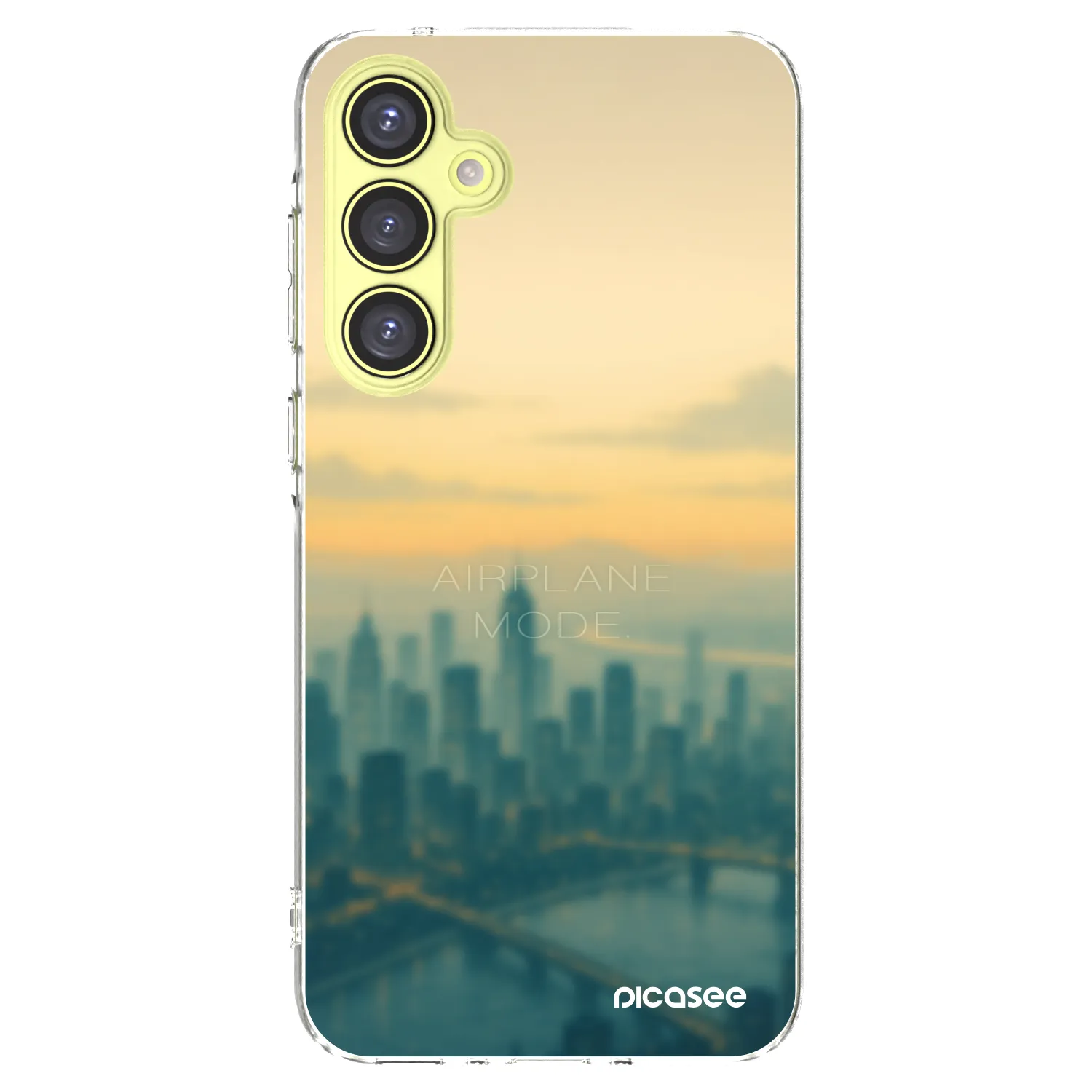 Picasee silikonowe przeźroczyste etui na Samsung Galaxy A35 5G A356B - Airplane mode