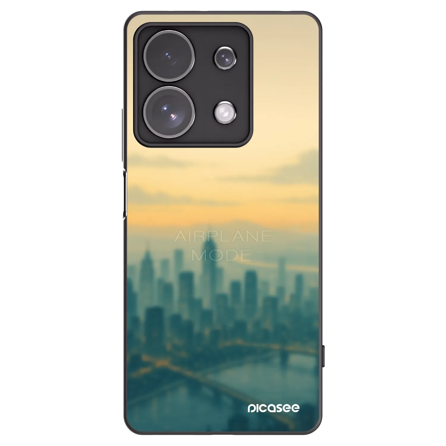 Picasee silikonowe czarne etui na Xiaomi Redmi Note 13 Pro 4G - Airplane mode