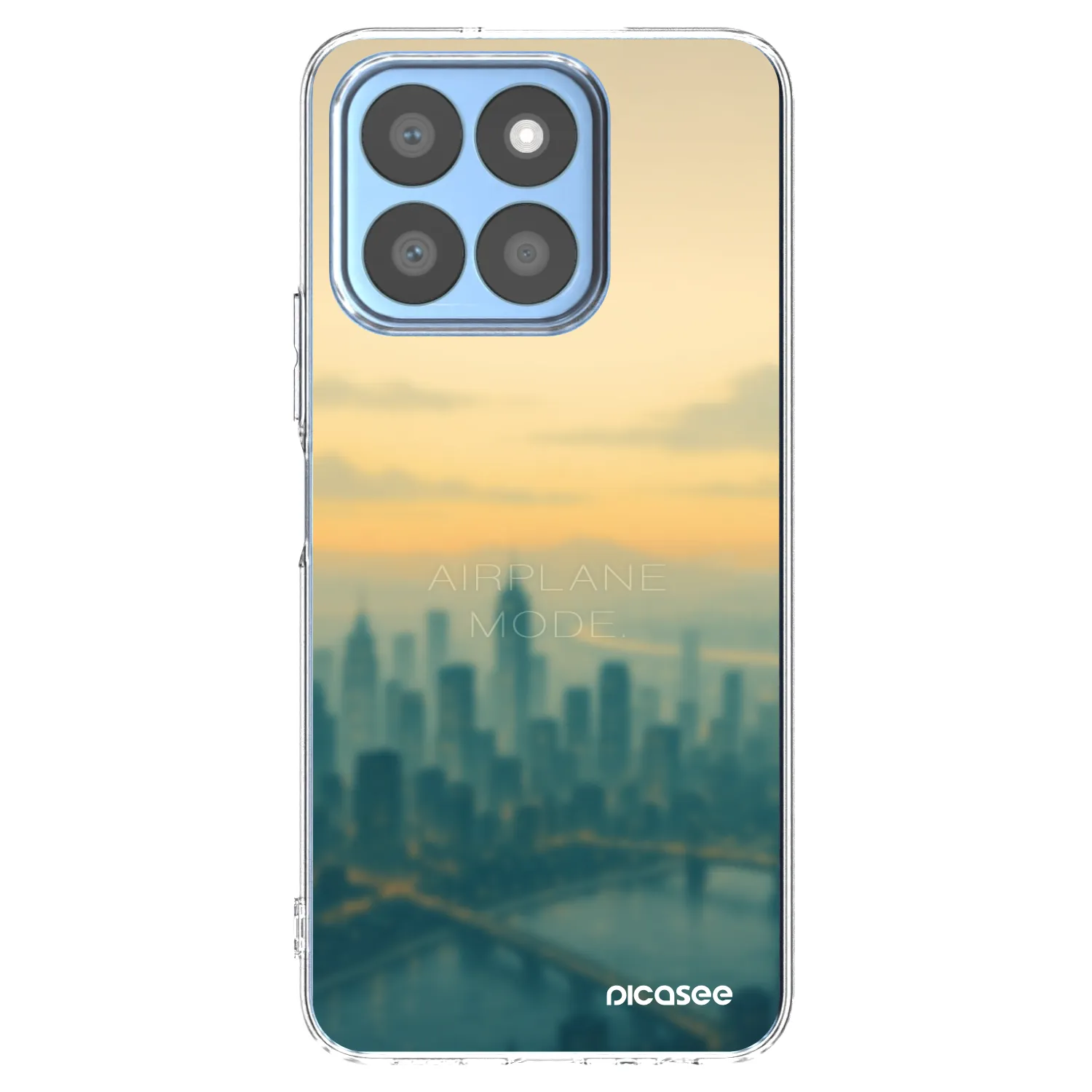Picasee silikonowe przeźroczyste etui na Honor X8b - Airplane mode