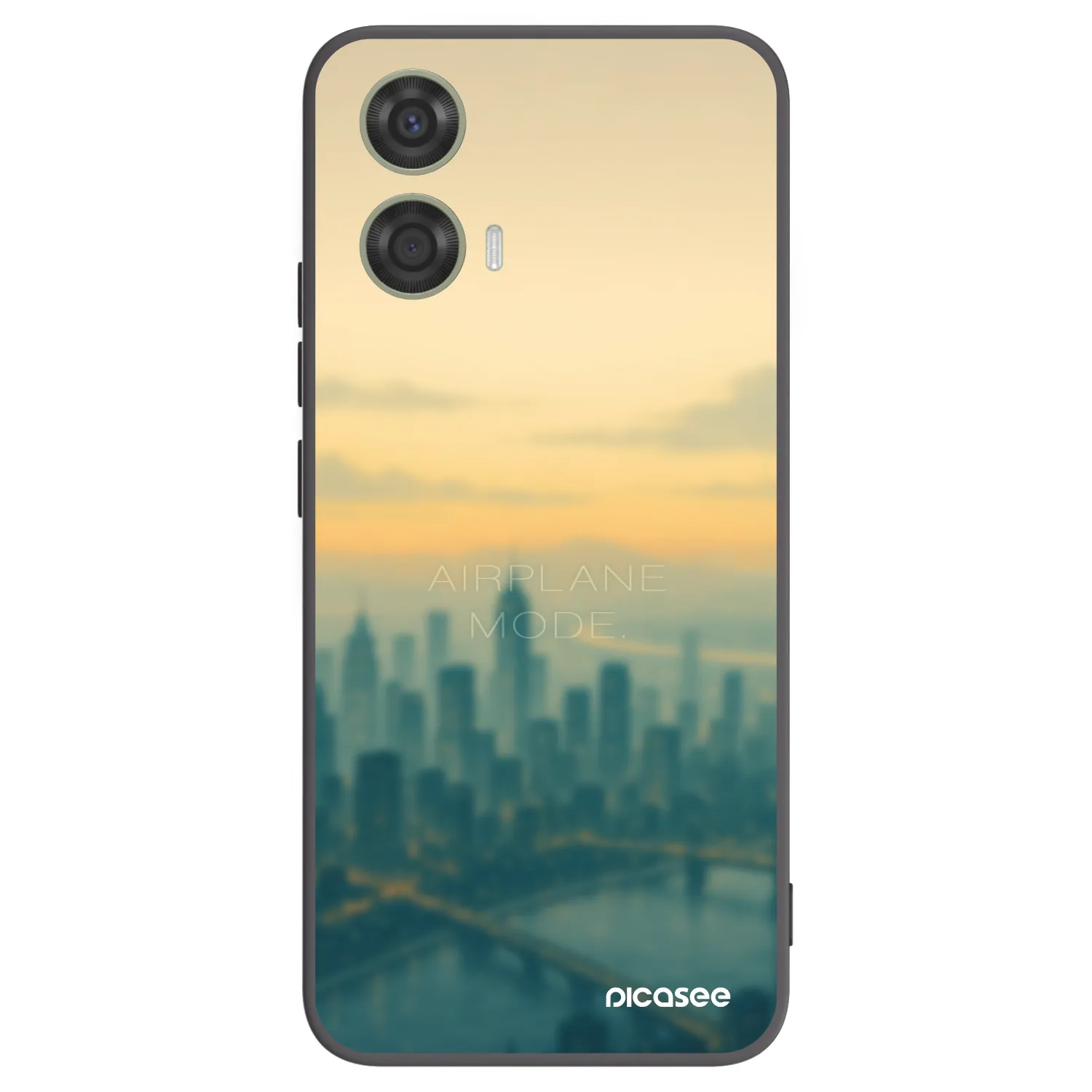 Picasee silikonowe czarne etui na Motorola Moto G24 - Airplane mode