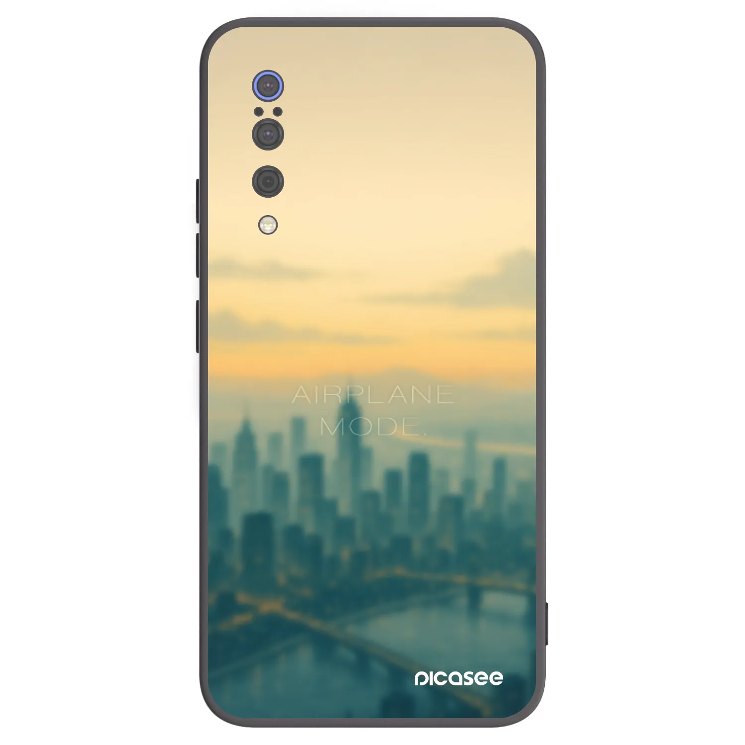 Picasee silikonowe czarne etui na Xiaomi Mi 9 - Airplane mode
