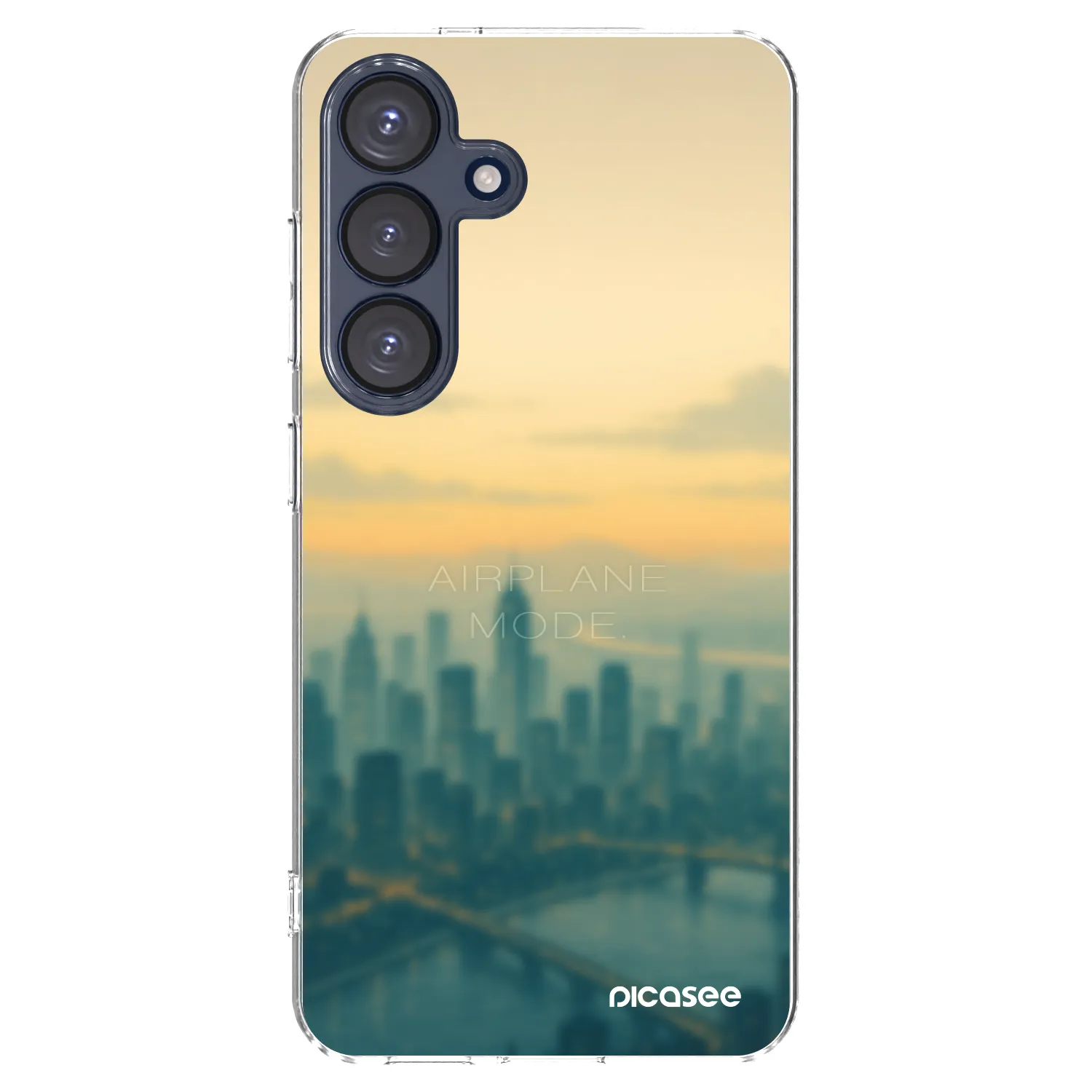 Picasee silikonowe przeźroczyste etui na Samsung Galaxy S25 5G - Airplane mode