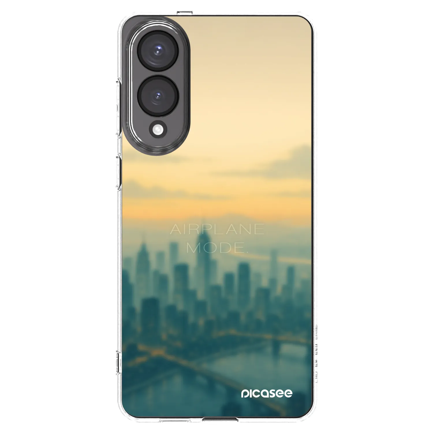 Picasee silikonowe przeźroczyste etui na Samsung Galaxy S25 Edge 5G - Airplane mode