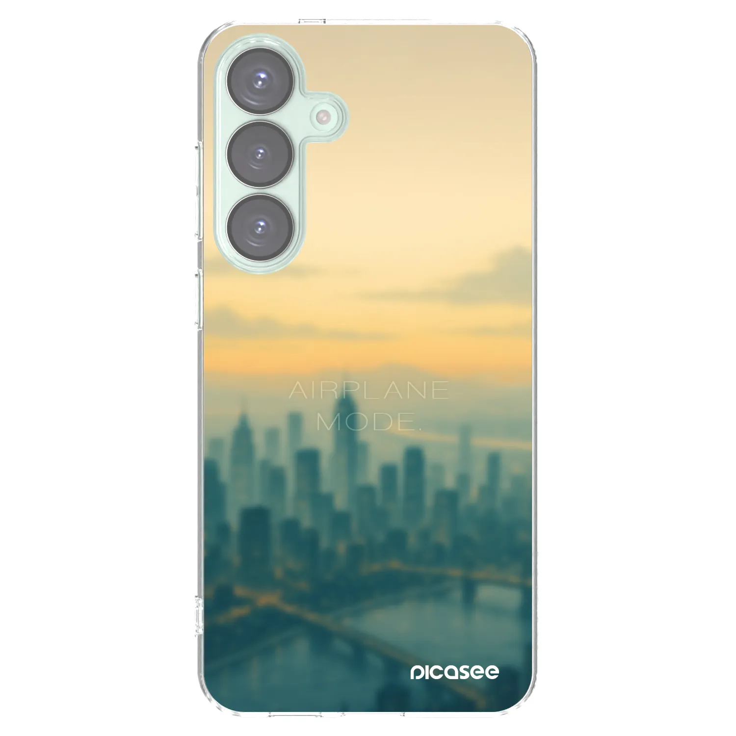 Picasee silikonowe przeźroczyste etui na Samsung Galaxy S25+ 5G - Airplane mode