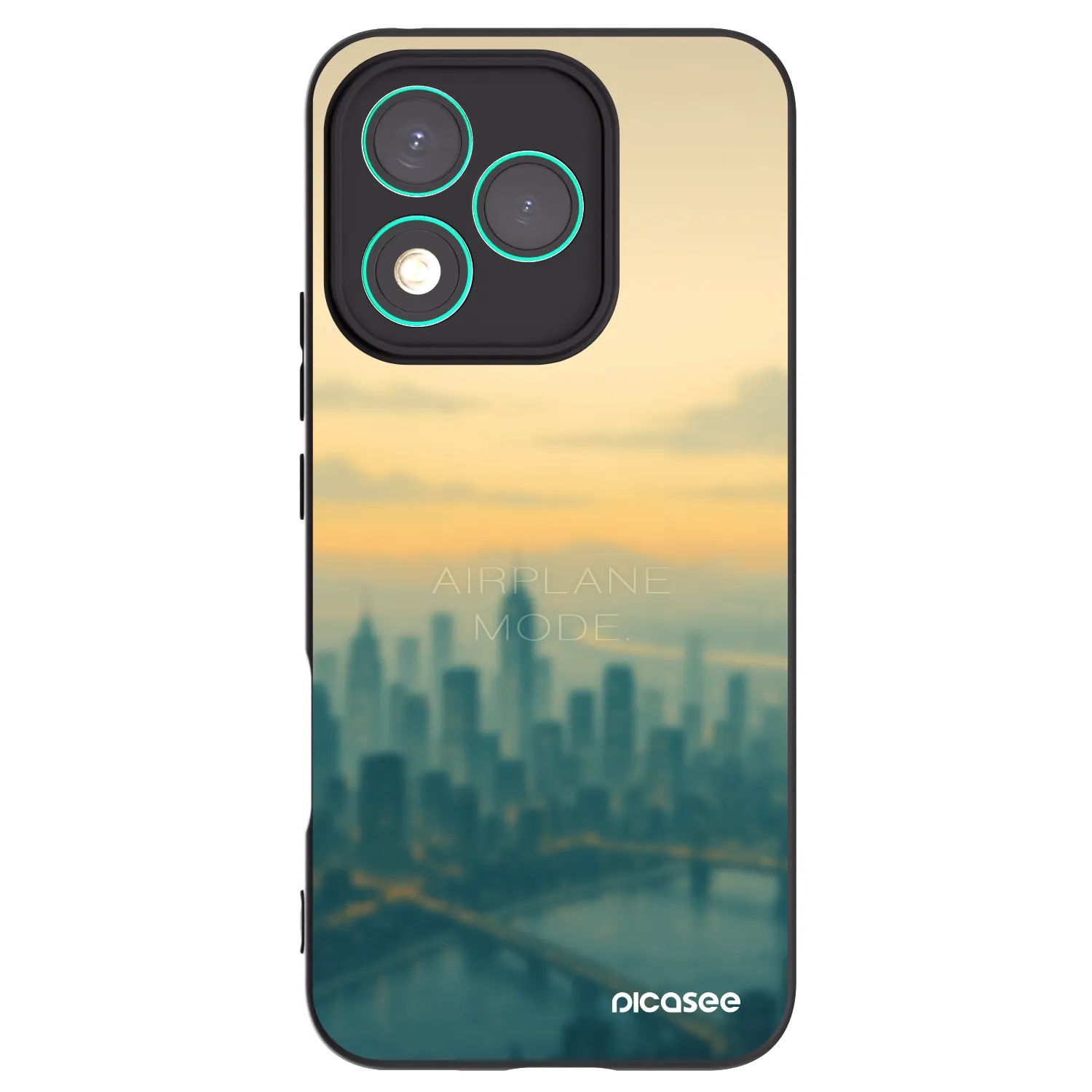Picasee silikonowe czarne etui na Honor 400 Lite 5G - Airplane mode