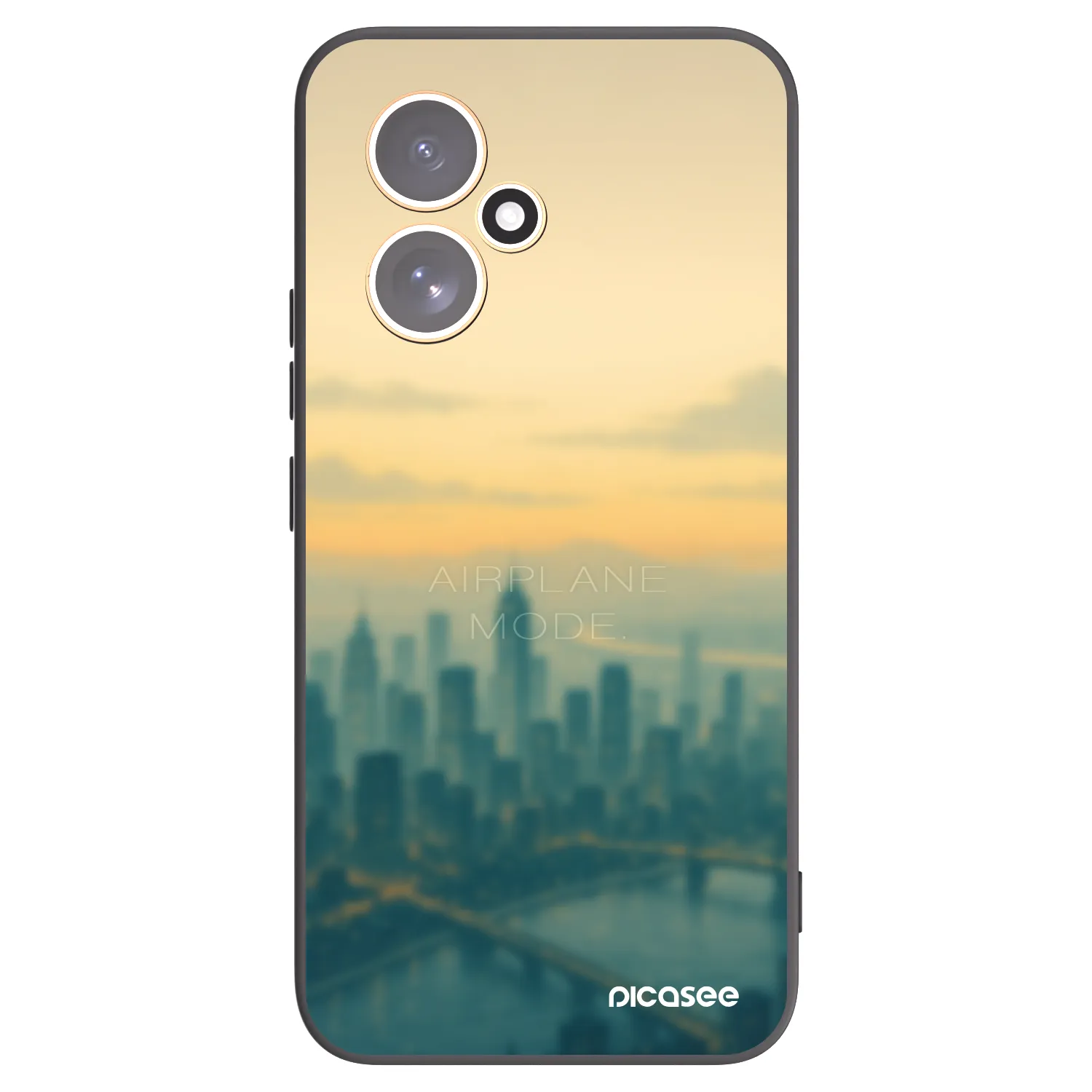Picasee silikonowe czarne etui na Honor 400 5G - Airplane mode