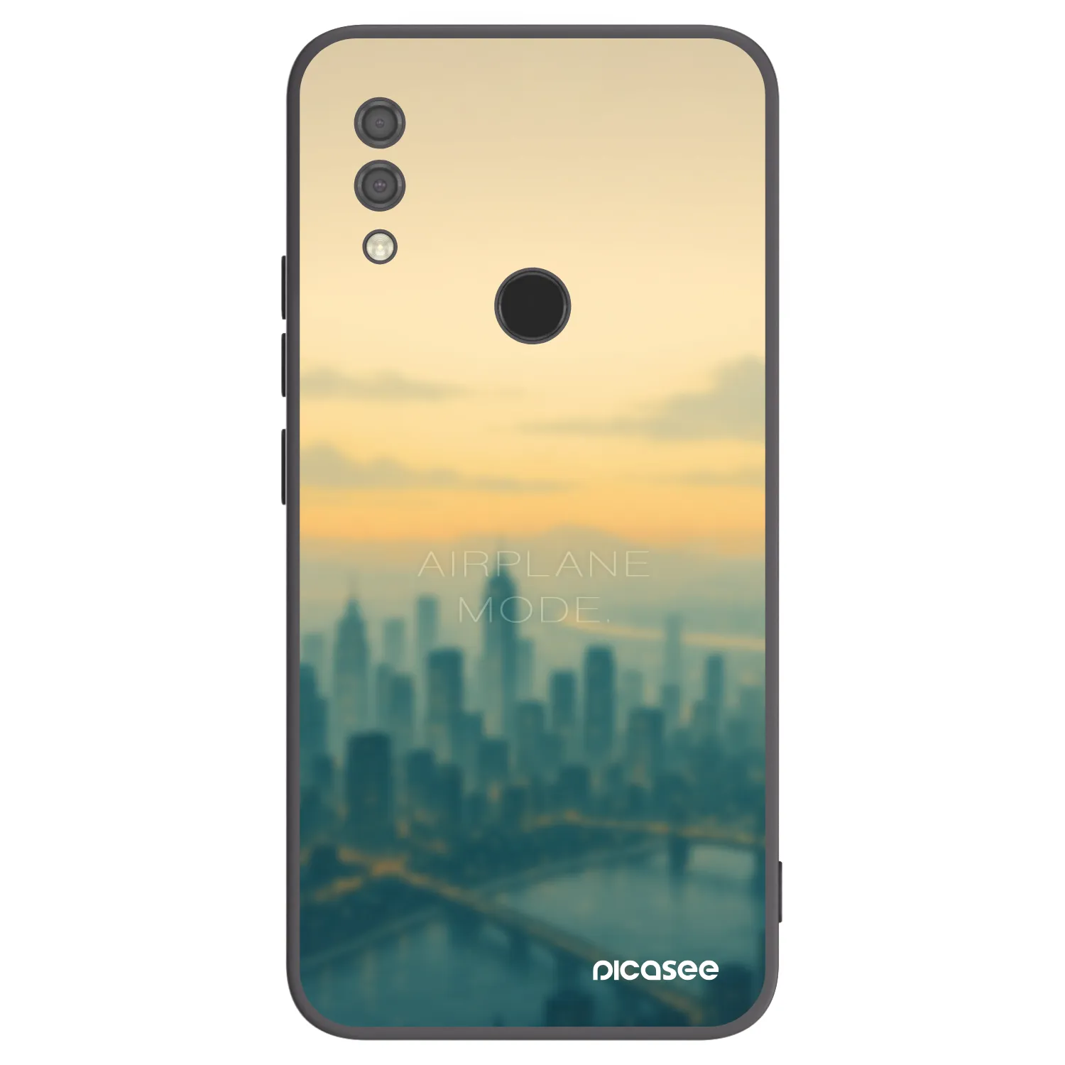 Picasee silikonowe czarne etui na Xiaomi Redmi 7 - Airplane mode