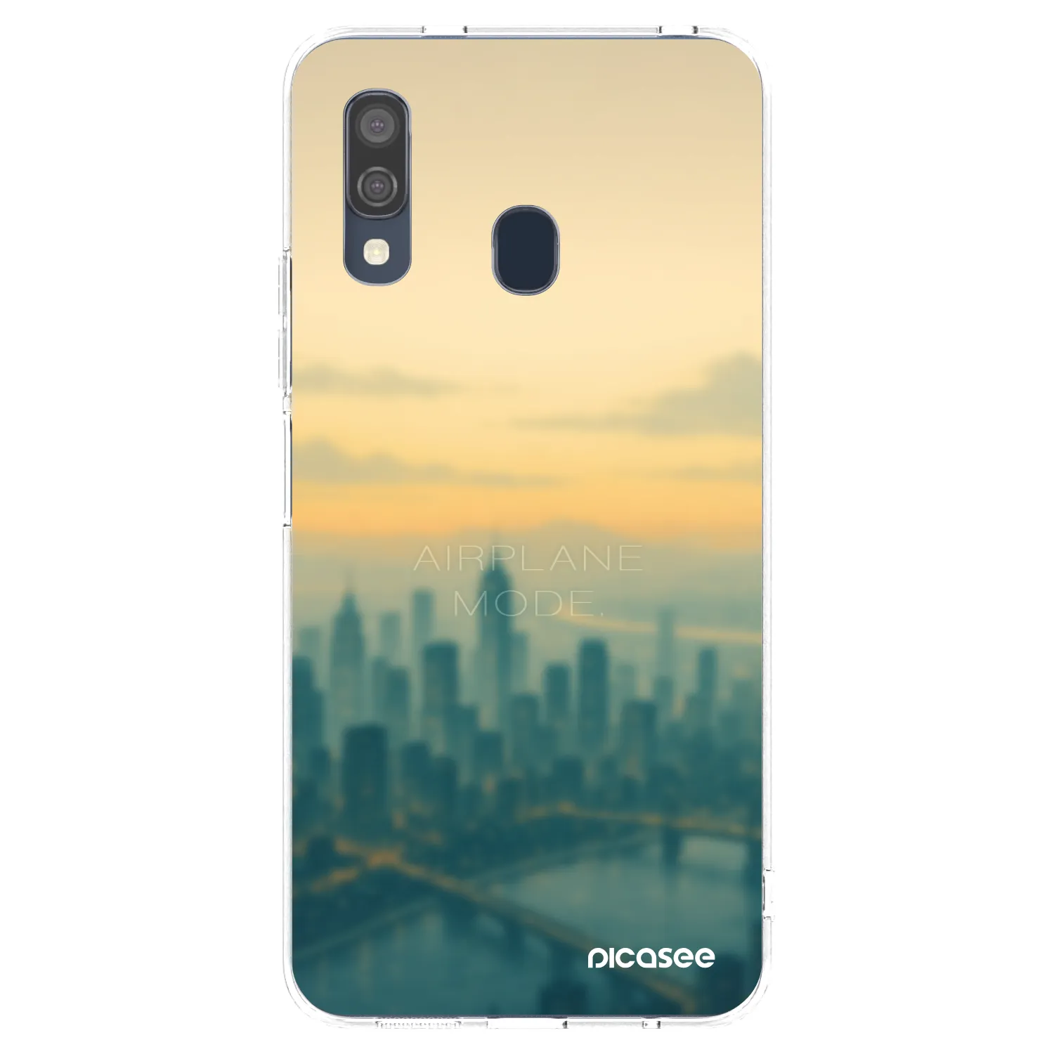 Picasee silikonowe przeźroczyste etui na Samsung Galaxy A40 A405F - Airplane mode
