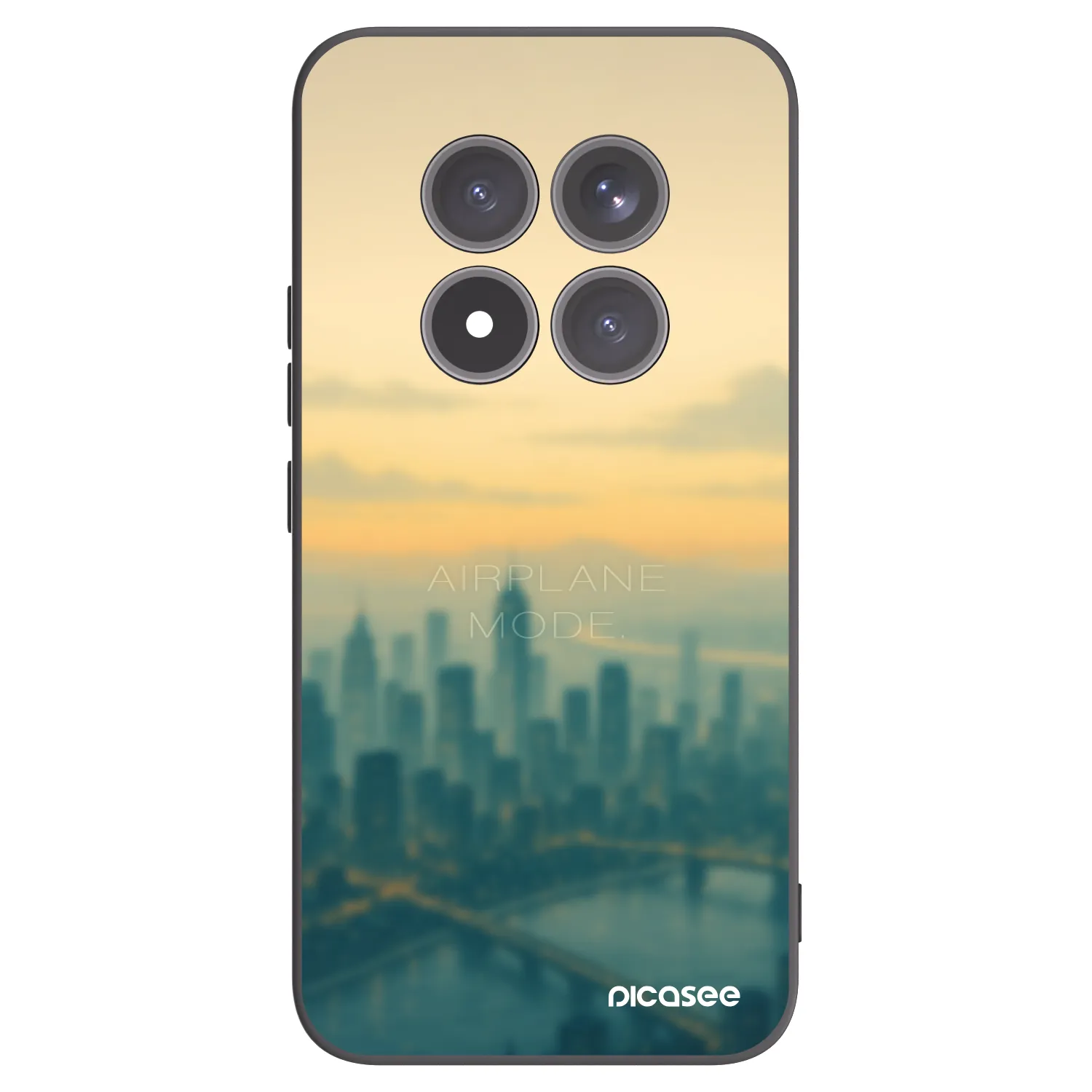 Picasee silikonowe czarne etui na Xiaomi Redmi Note 15 Pro+ - Airplane mode