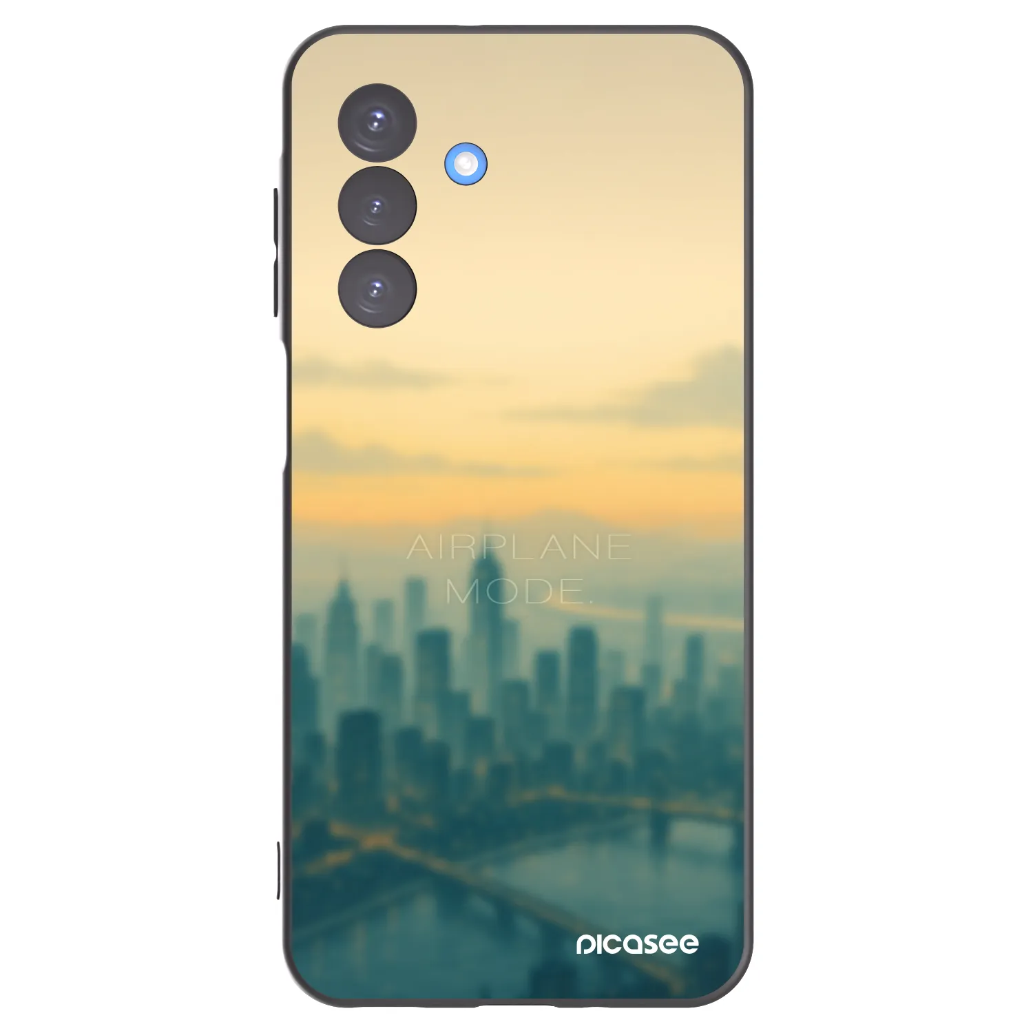 Picasee silikonowe czarne etui na Samsung Galaxy A17 5G - Airplane mode
