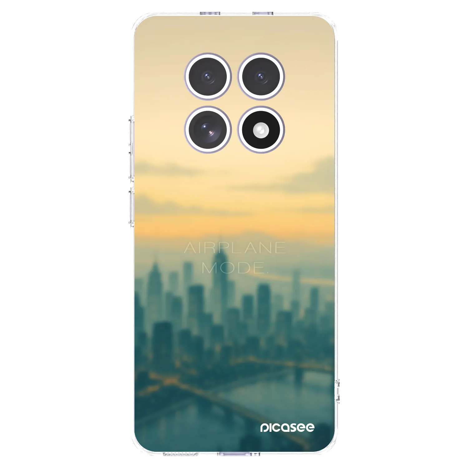Picasee silikonowe przeźroczyste etui na Xiaomi Redmi Note 15 4G - Airplane mode