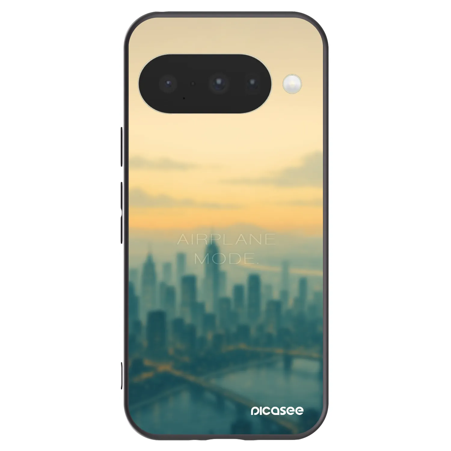 Picasee silikonowe czarne etui na Google Pixel 10 - Airplane mode