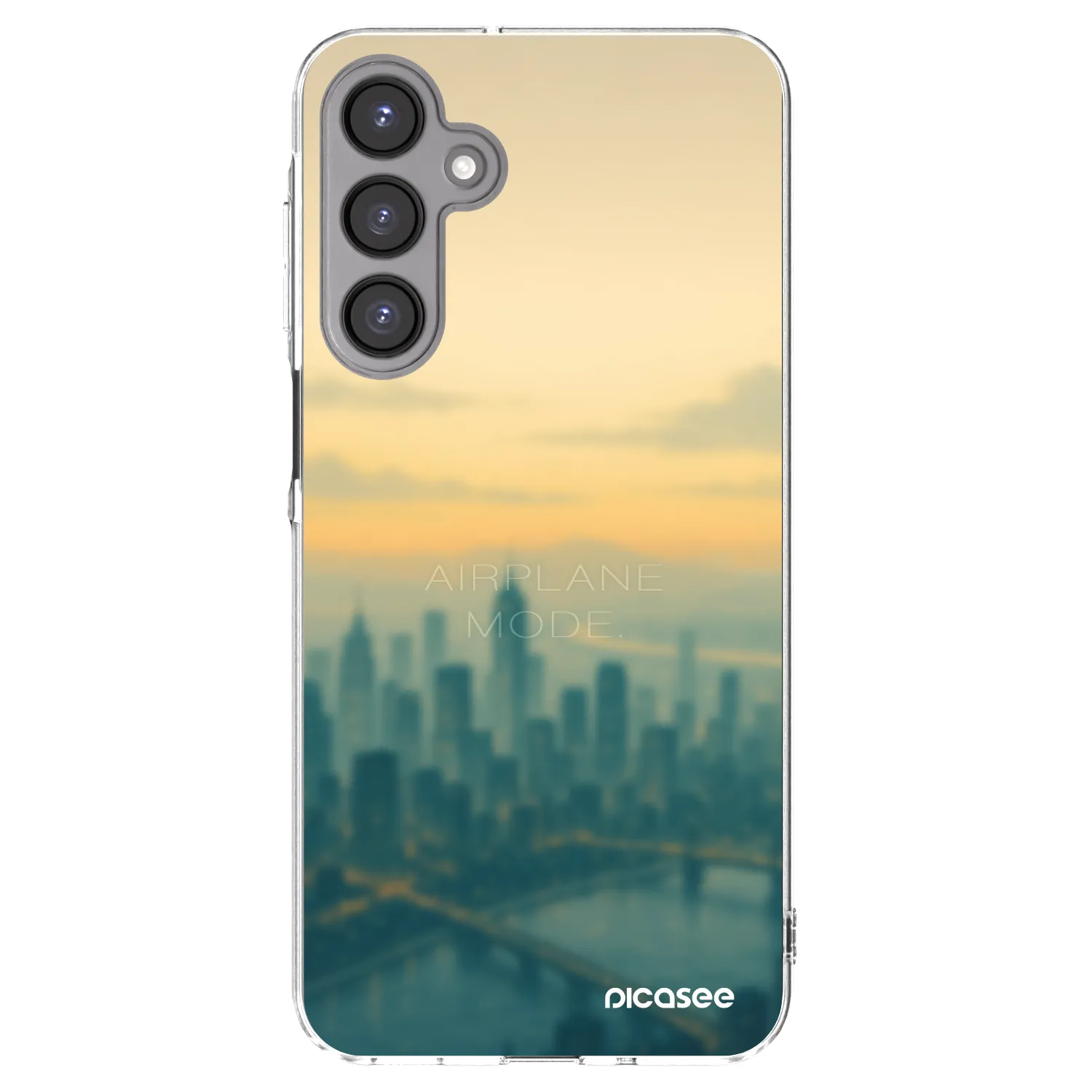 Picasee silikonowe przeźroczyste etui na Samsung Galaxy A16 4G - Airplane mode