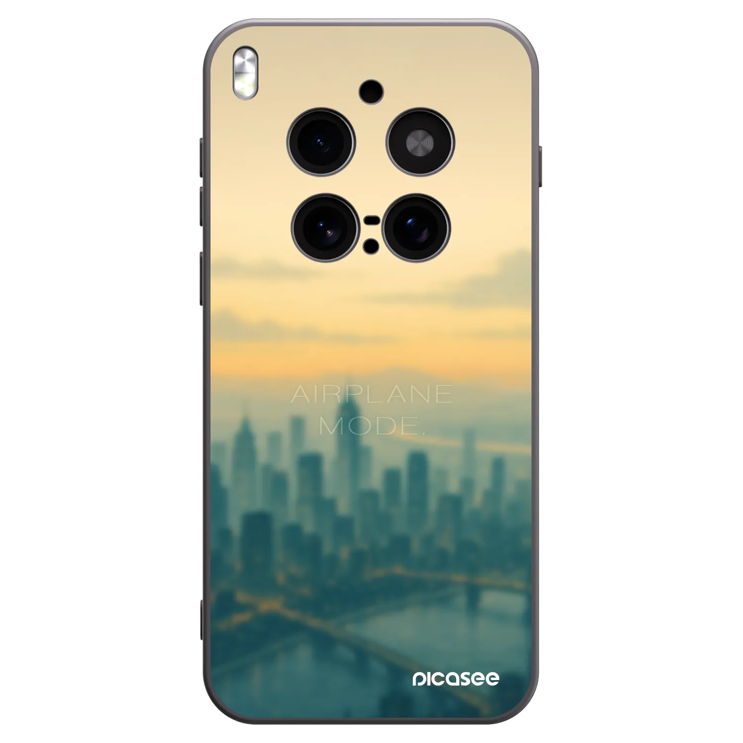Picasee silikonowe czarne etui na Vivo X300 Pro - Airplane mode