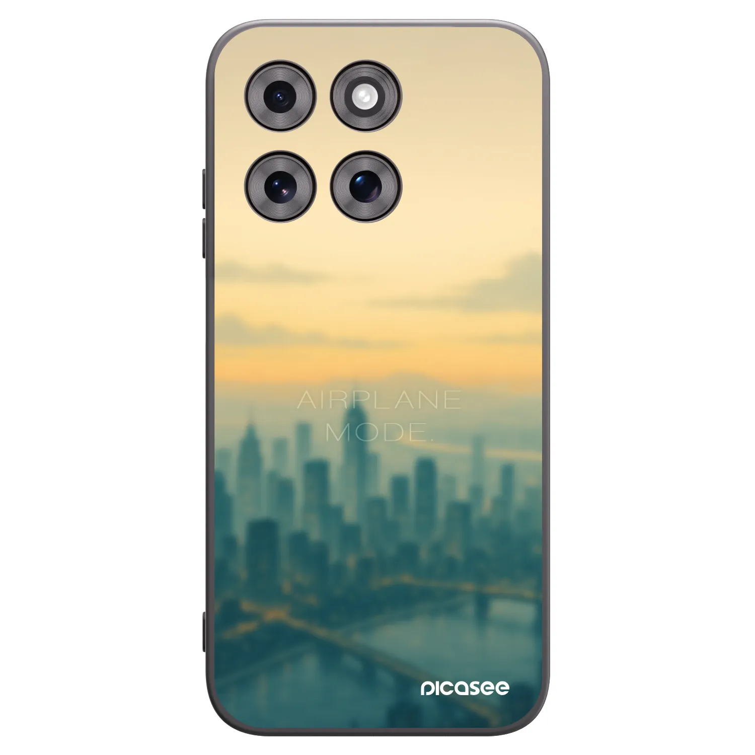 Picasee silikonowe czarne etui na Motorola Moto G77 - Airplane mode