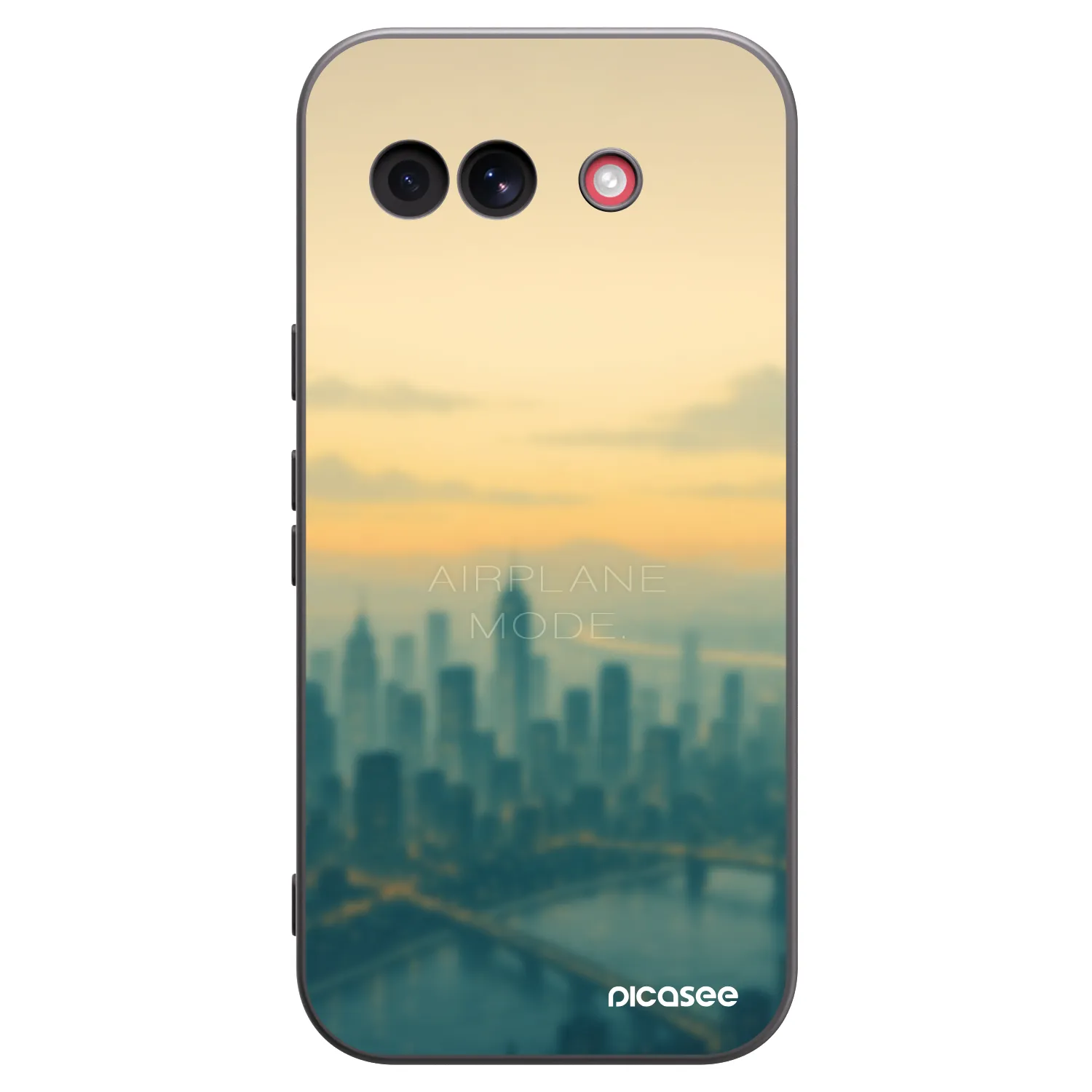 Picasee silikonowe czarne etui na Google Pixel 10a - Airplane mode