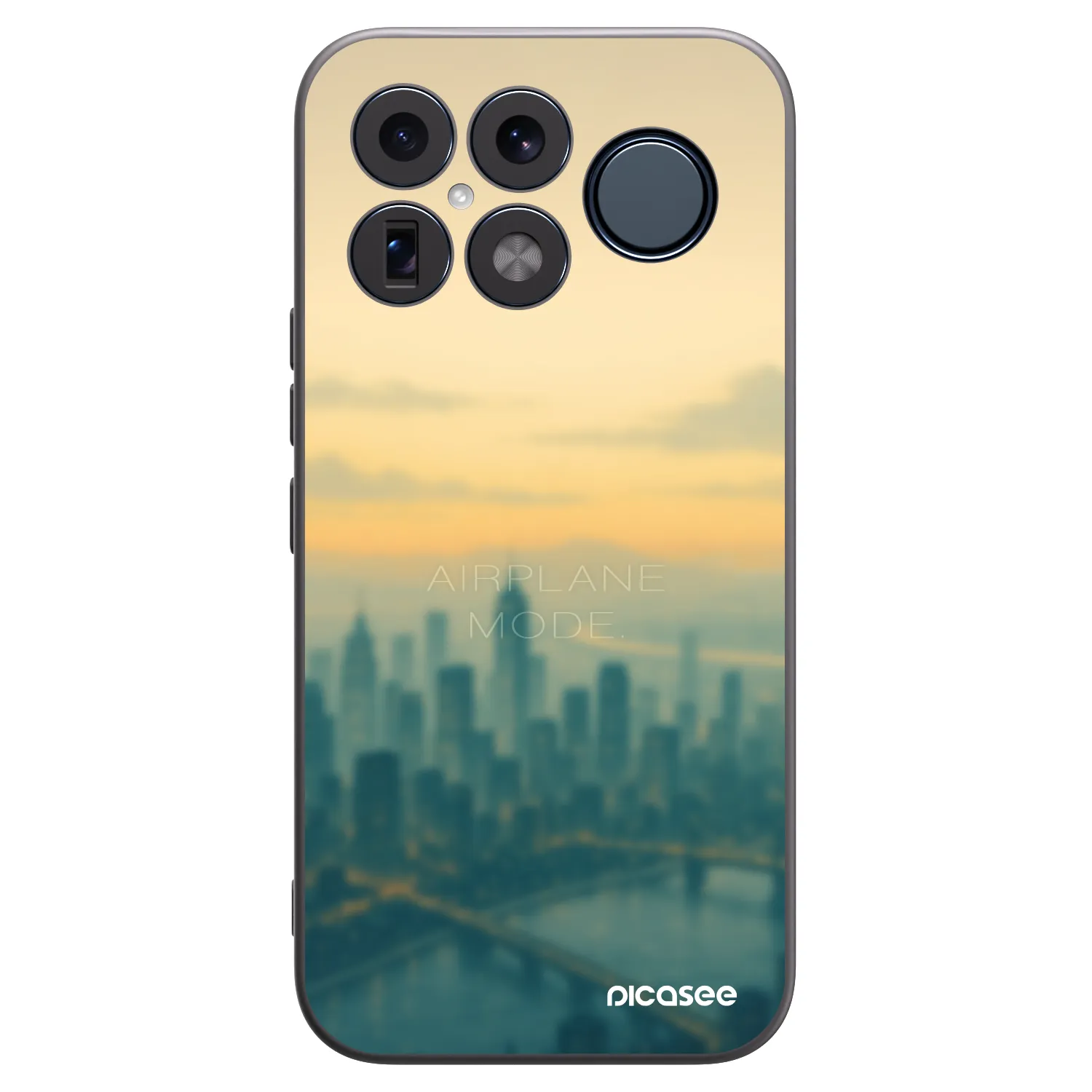Picasee silikonowe czarne etui na Xiaomi Poco F8 Ultra - Airplane mode