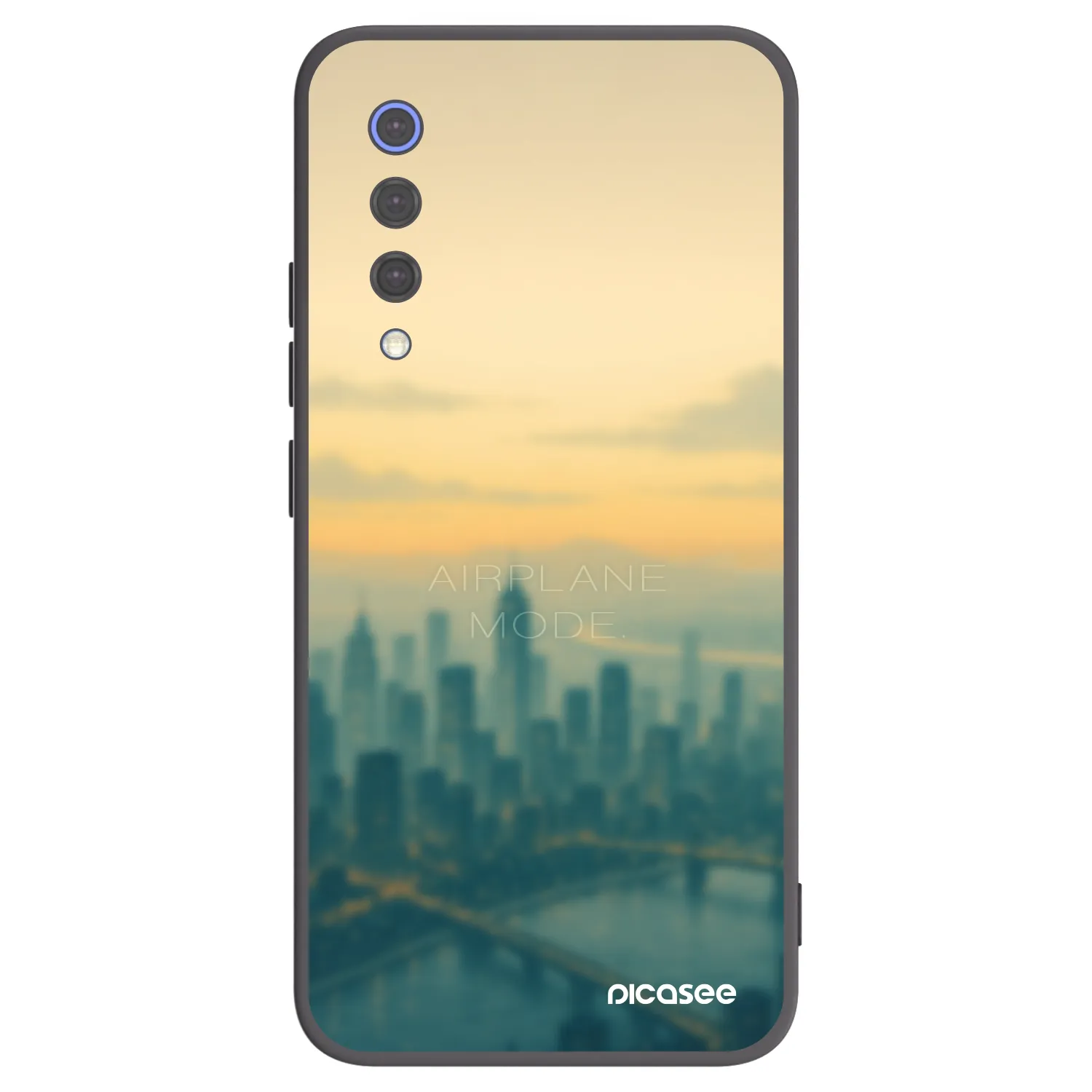 Picasee silikonowe czarne etui na Xiaomi Mi 9 SE - Airplane mode