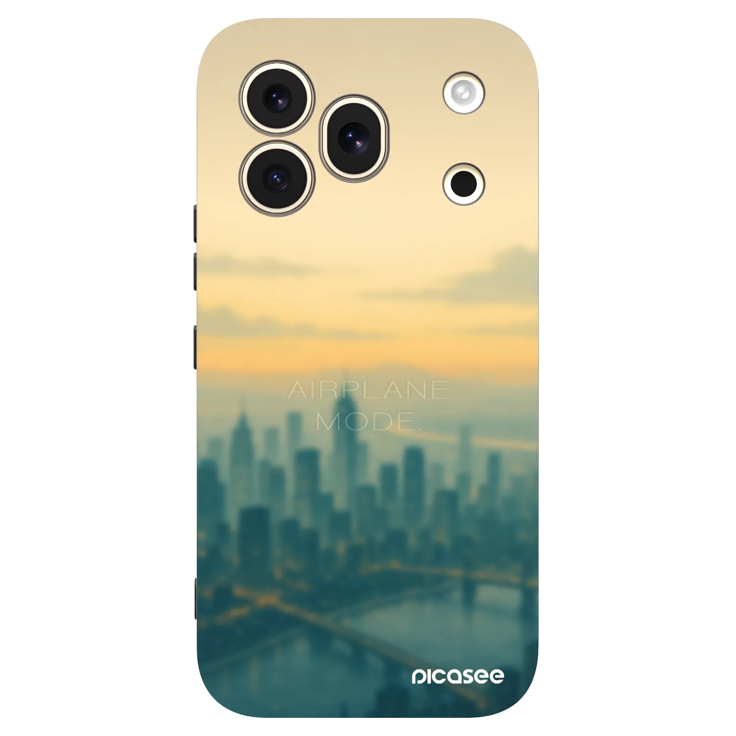Picasee silikonowe czarne etui na Honor 600 Pro - Airplane mode