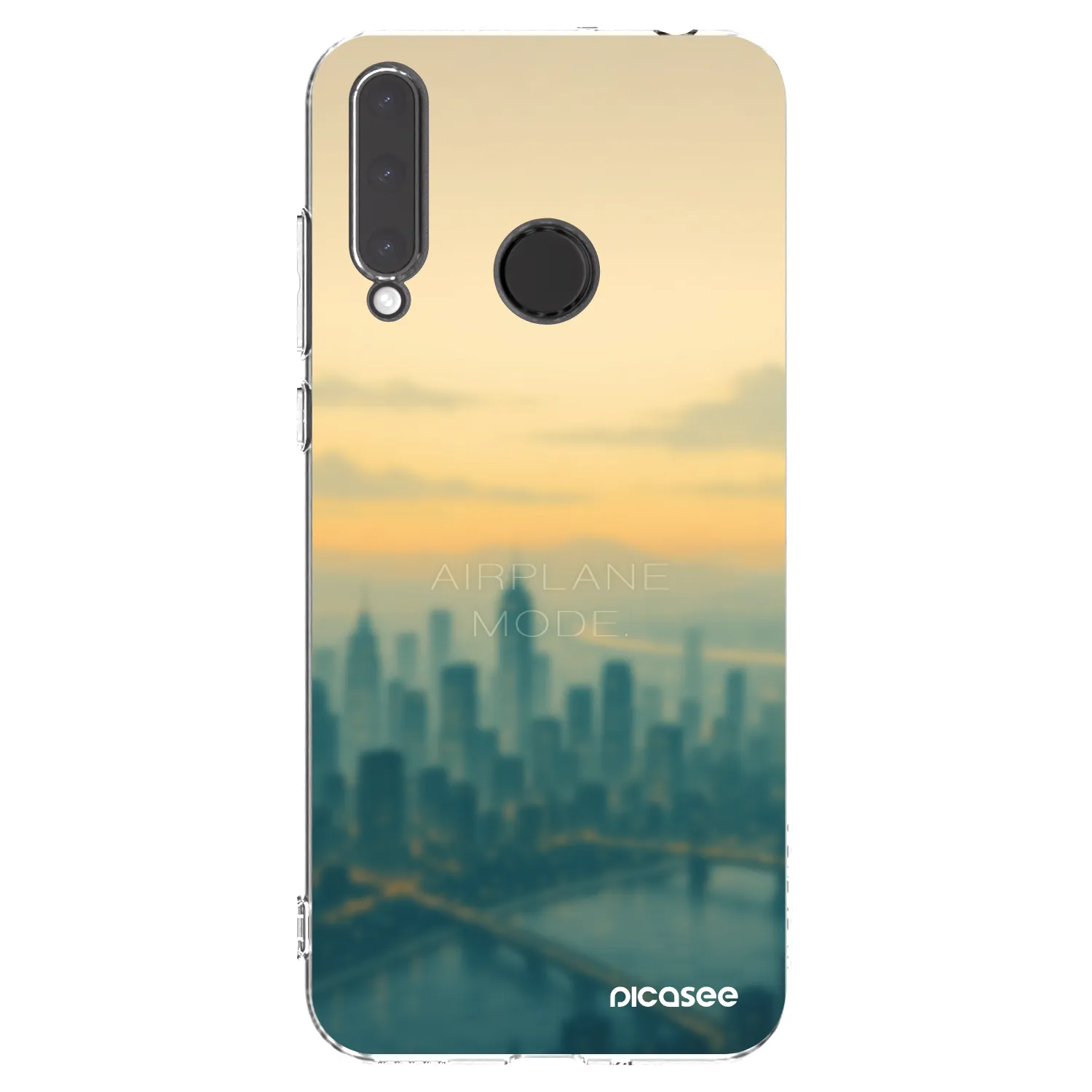 Picasee silikonowe przeźroczyste etui na Honor 20 Lite - Airplane mode