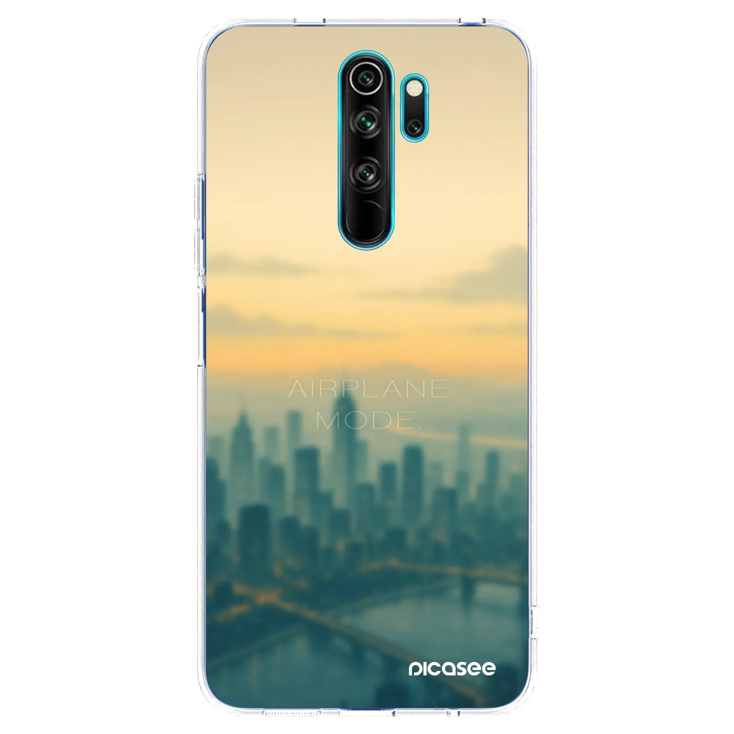 Picasee silikonowe przeźroczyste etui na Xiaomi Redmi Note 8 Pro - Airplane mode
