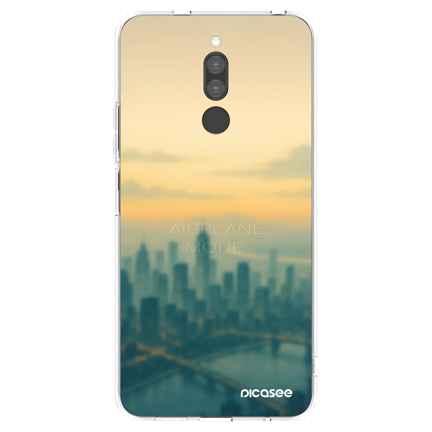 Picasee silikonowe przeźroczyste etui na Xiaomi Redmi 8 - Airplane mode
