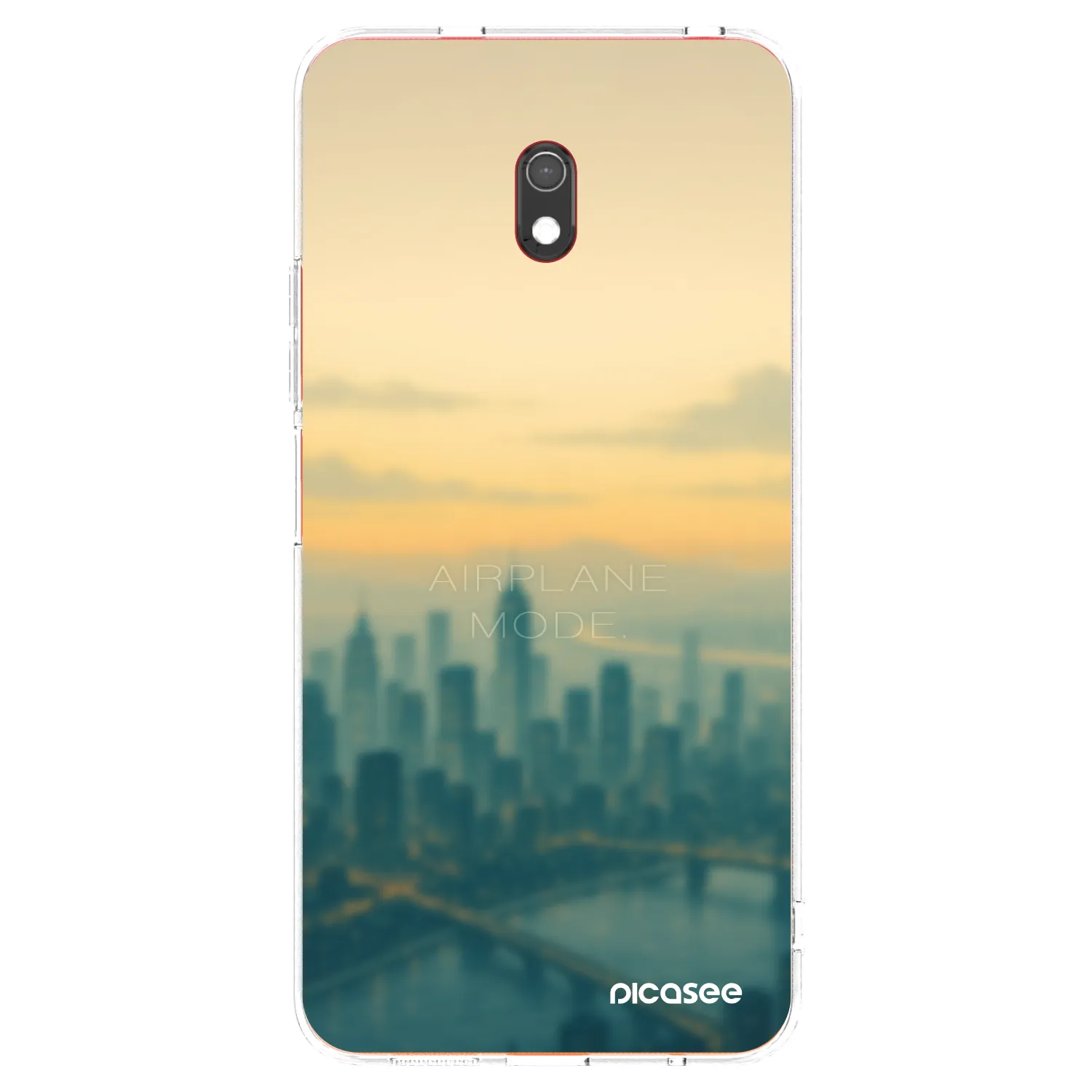 Picasee silikonowe przeźroczyste etui na Xiaomi Redmi 8A - Airplane mode