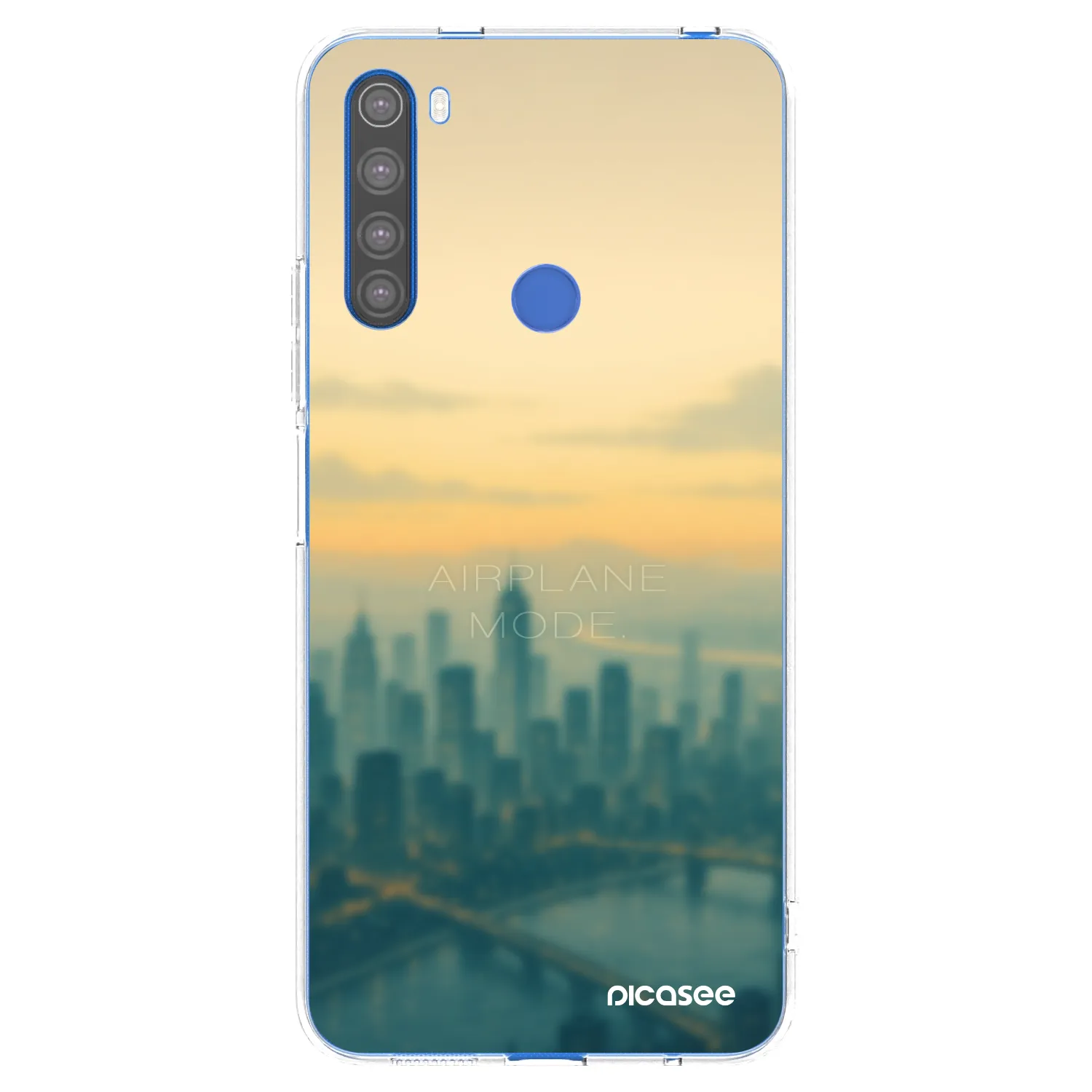 Picasee silikonowe przeźroczyste etui na Xiaomi Redmi Note 8T - Airplane mode