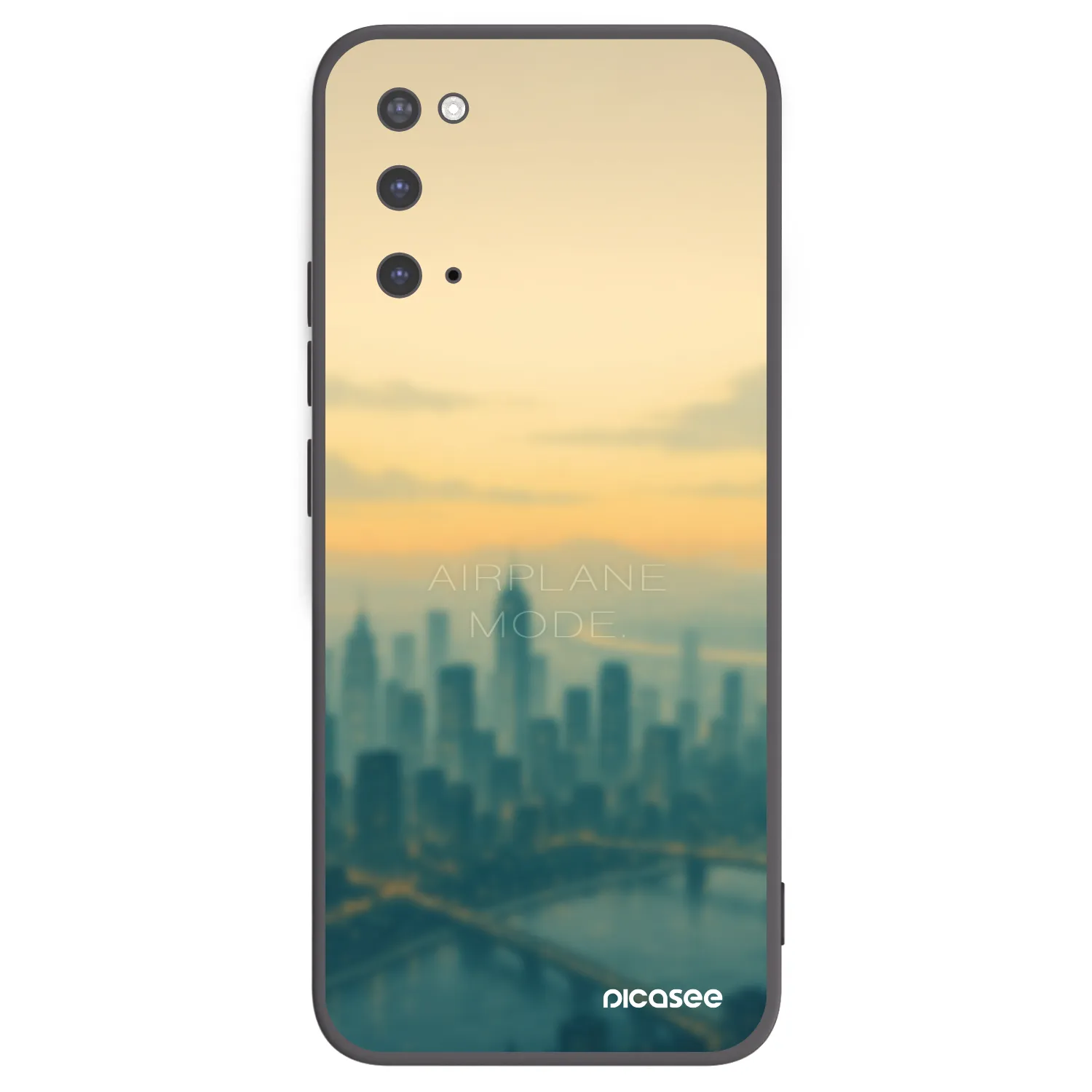 Picasee silikonowe czarne etui na Samsung Galaxy S20 G980F - Airplane mode